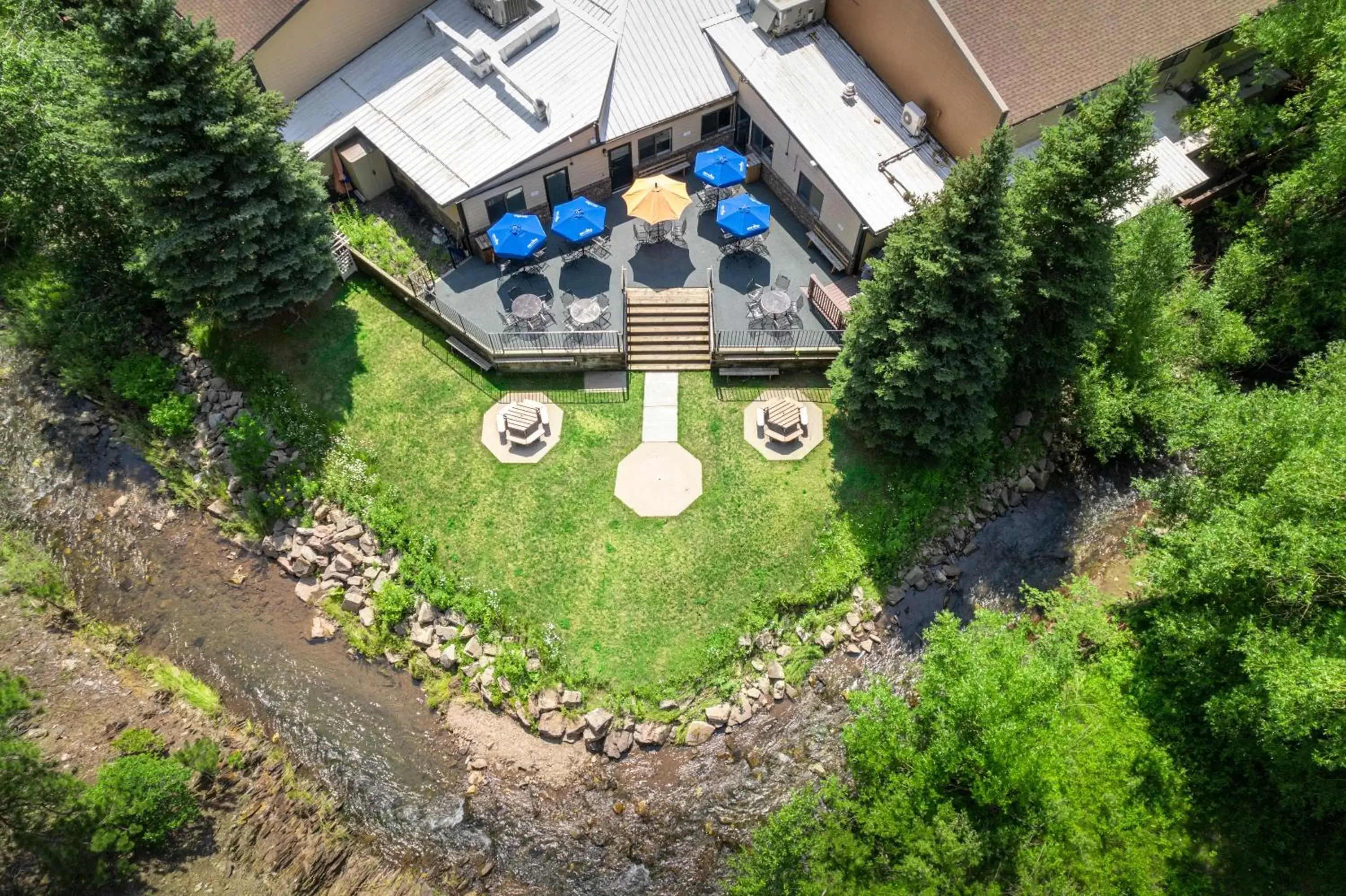 Patio, Bird's-eye View in Deadwood Gulch Resort, Trademark Collection by Wyndham