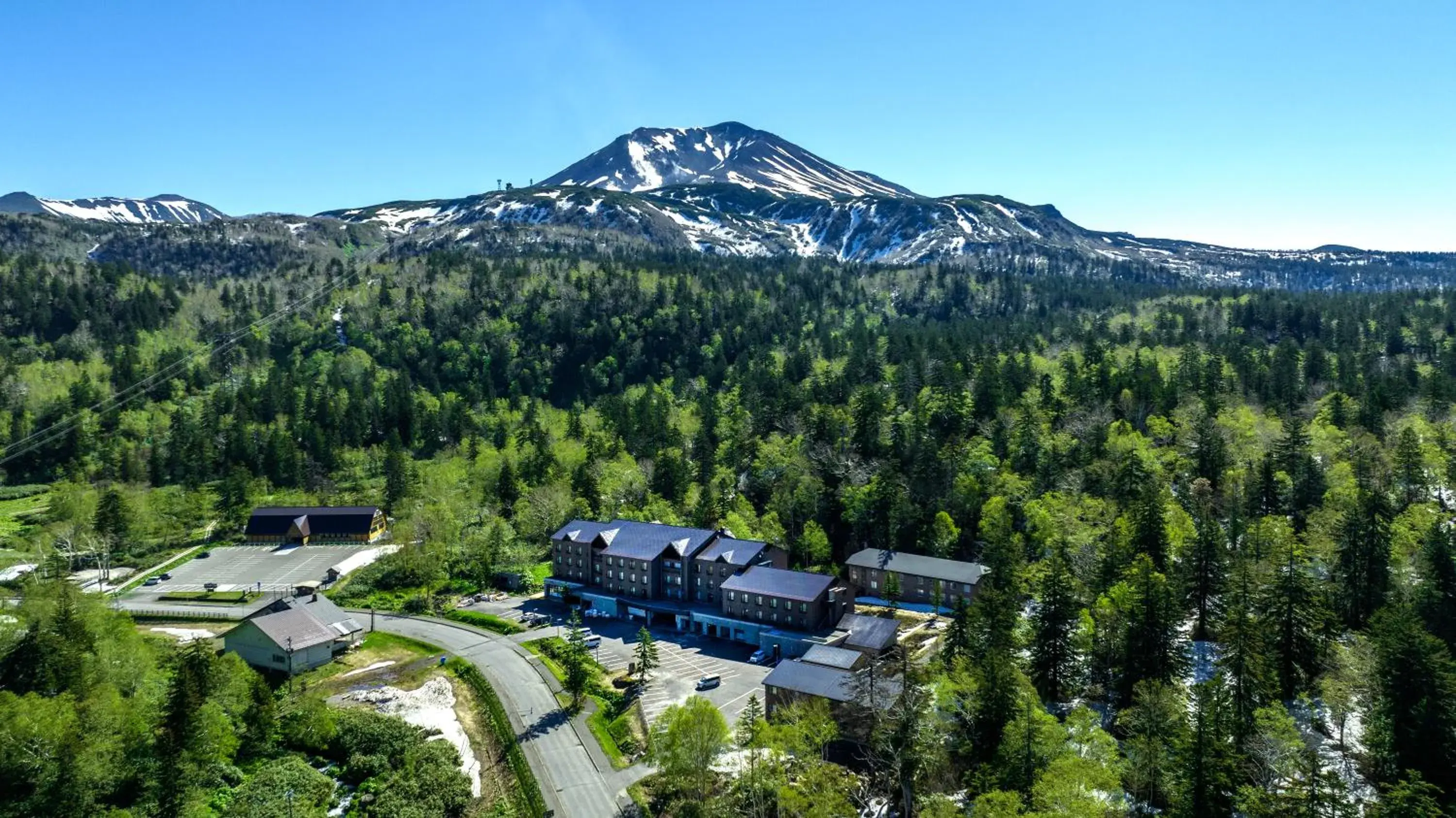 Property building, Bird's-eye View in Asahidake Onsen Hotel Bear Monte