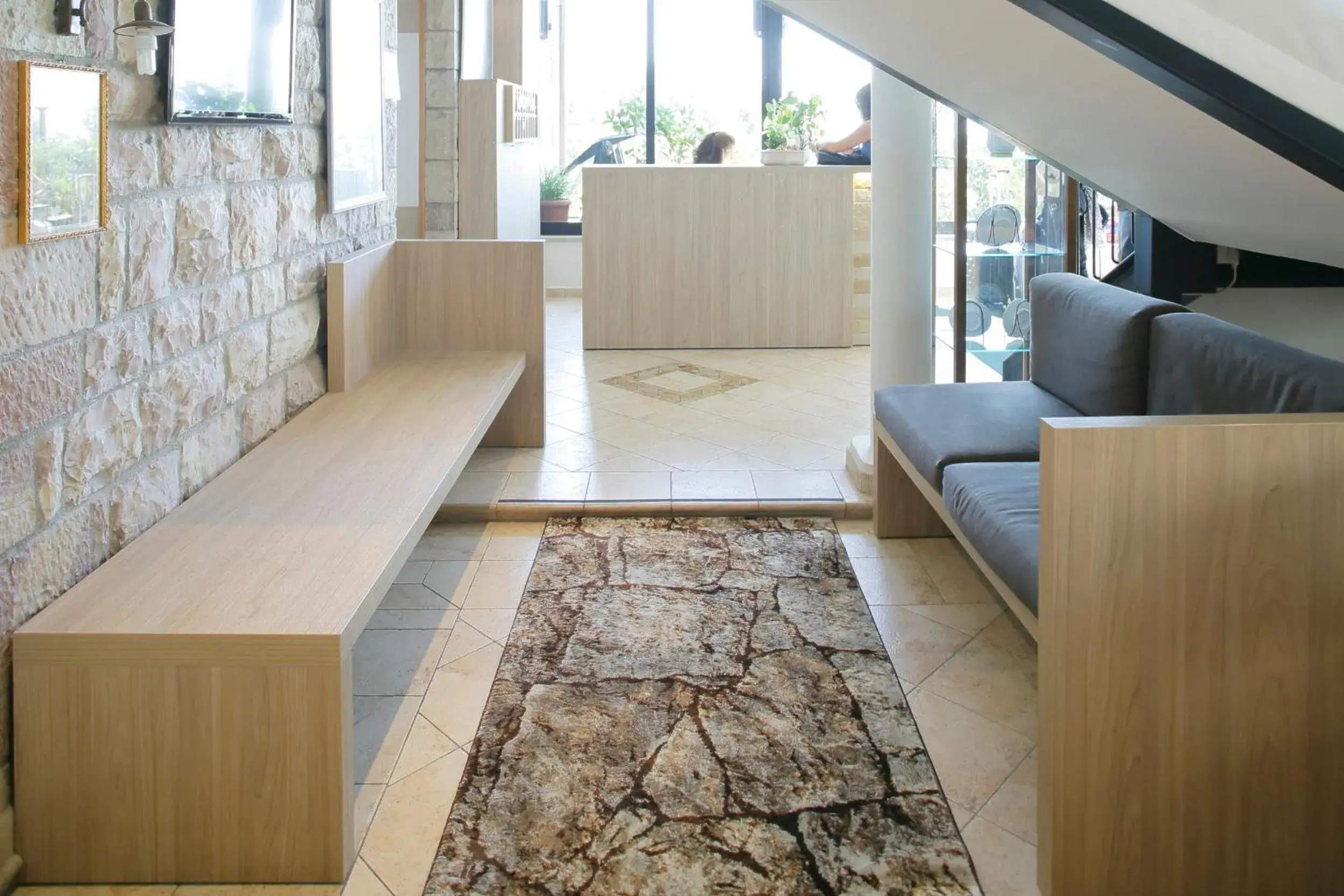 Lobby or reception in Hotel Porta Nuova Lobby or reception in Hotel Porta Nuova