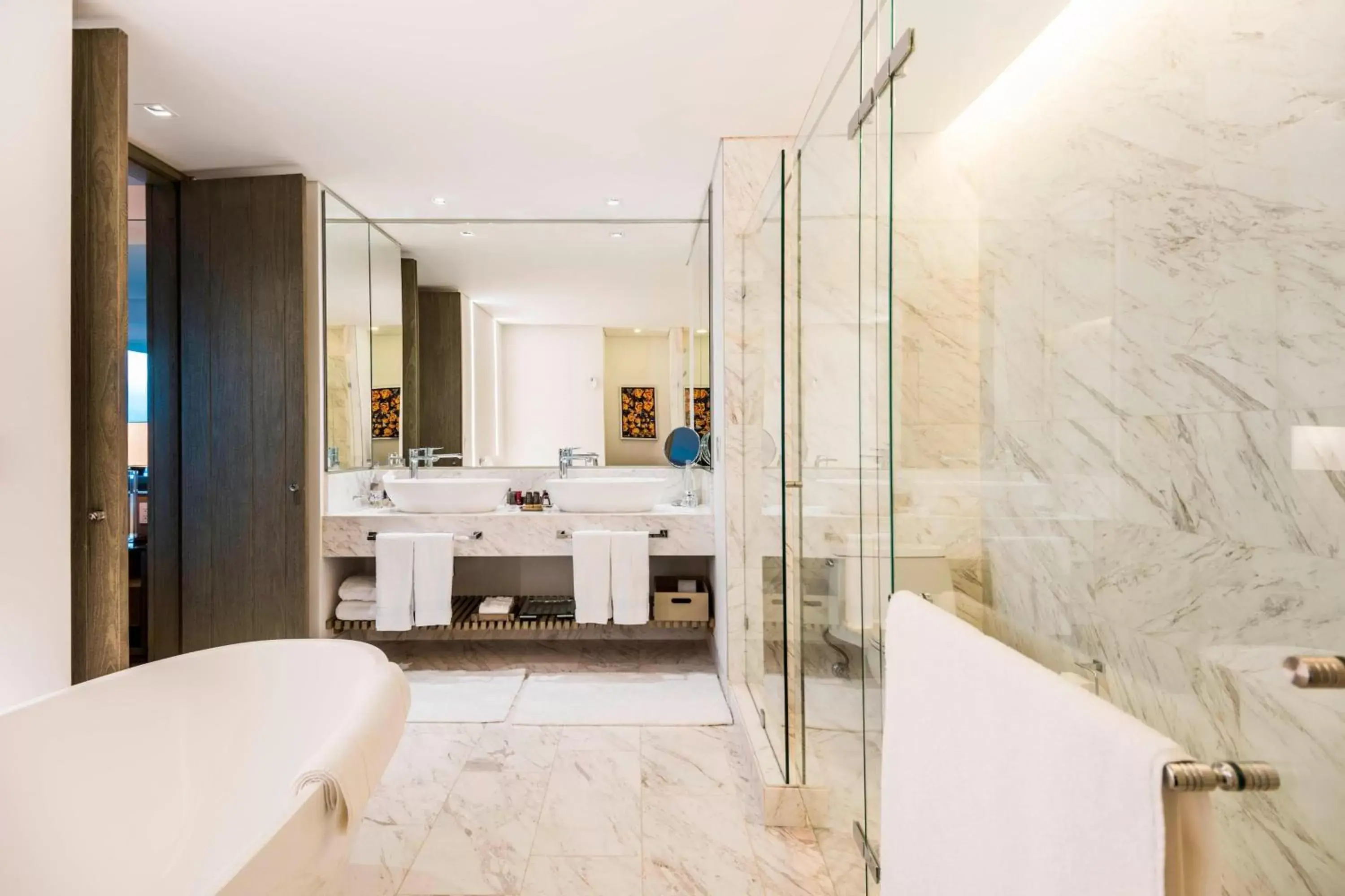 Bathroom in Medellin Marriott Hotel