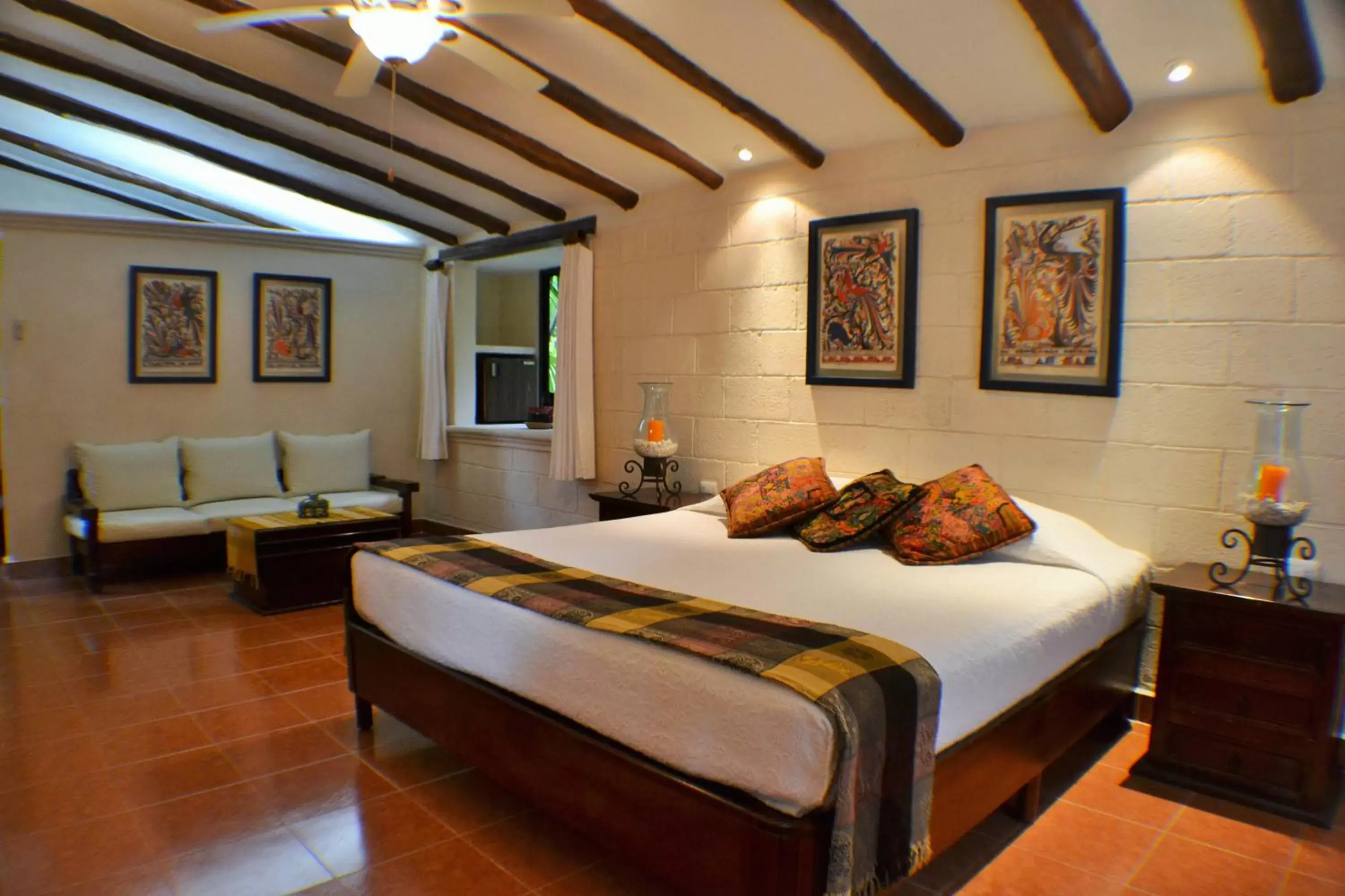 Bed in Hacienda Chichen Resort and Yaxkin Spa
