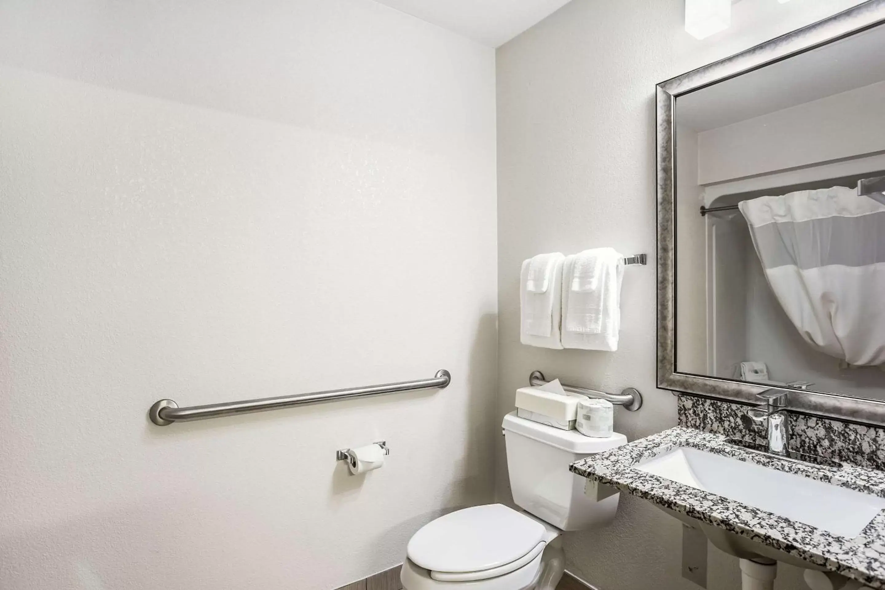Toilet, Bathroom in MainStay Suites Cedar Rapids North - Marion
