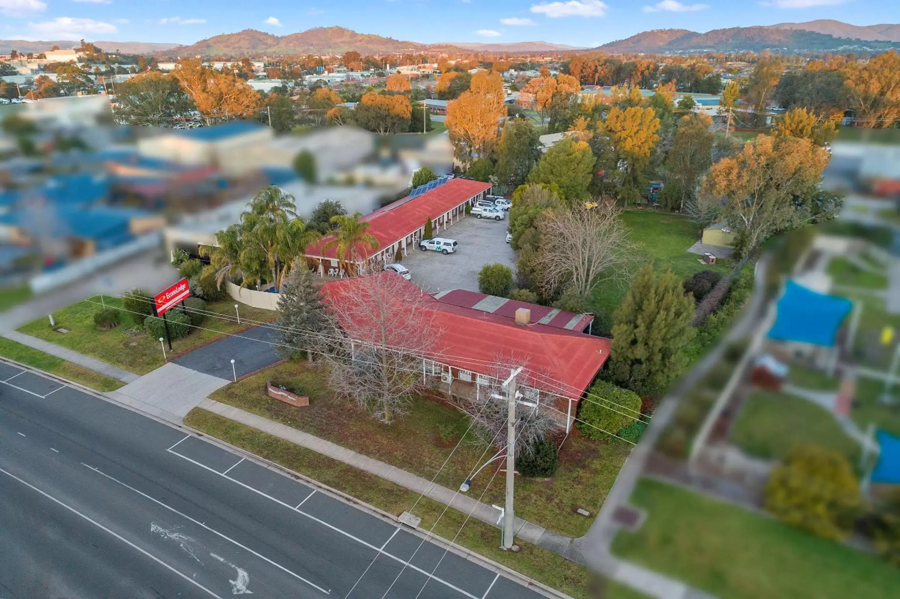 Property building, Bird's-eye View in Econo Lodge Border Gateway Wodonga