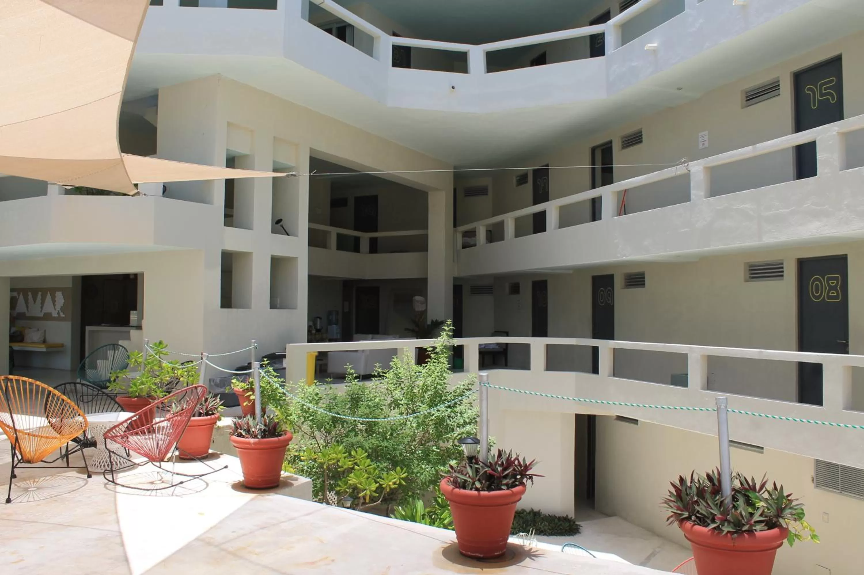 Balcony/Terrace in Rocamar Hotel Isla Mujeres