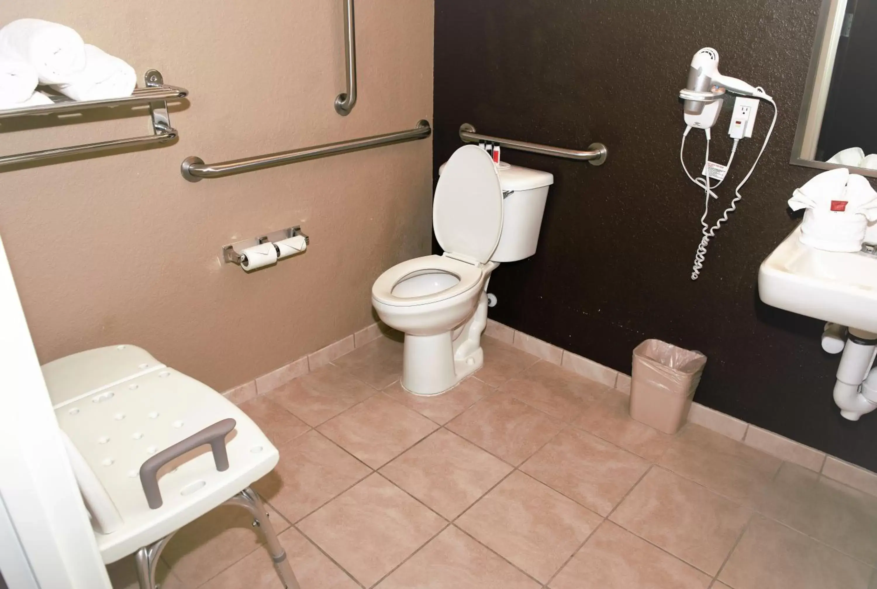 Toilet, Bathroom in Microtel Inn & Suites by Wyndham Jacksonville Airport