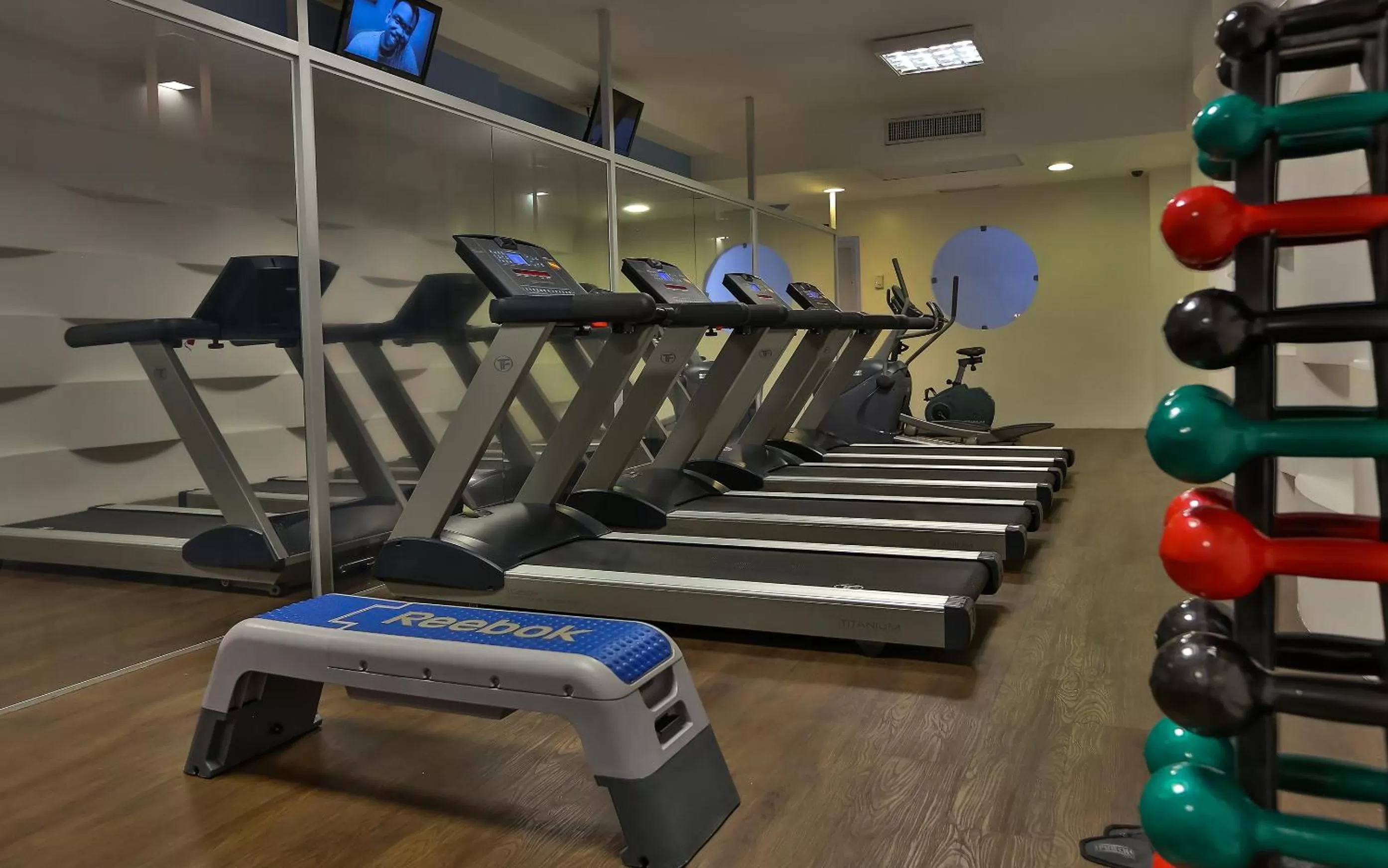 Fitness centre/facilities in Bourbon Convention Hotel Santos