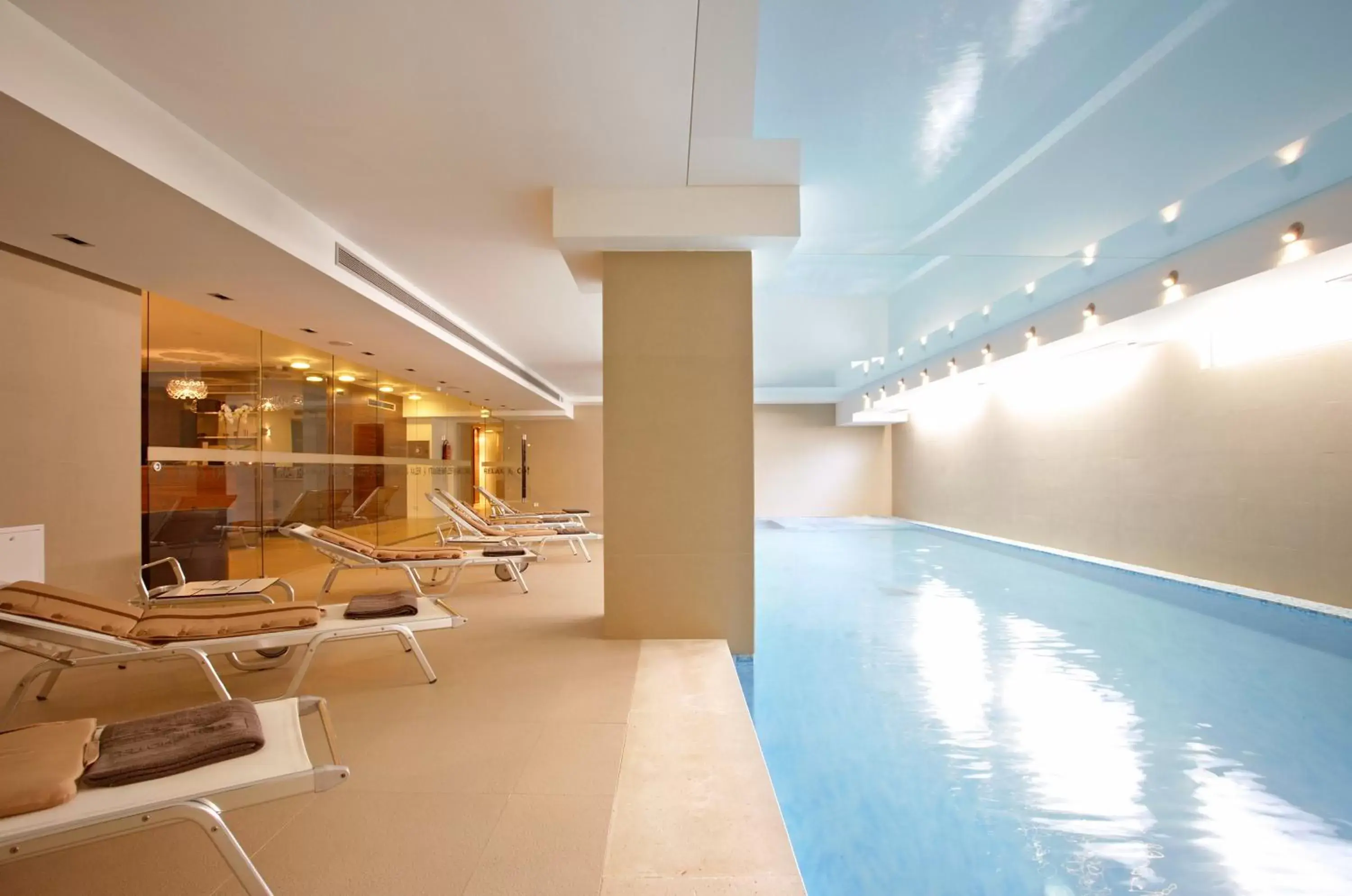 Swimming Pool in Hotel Atrium