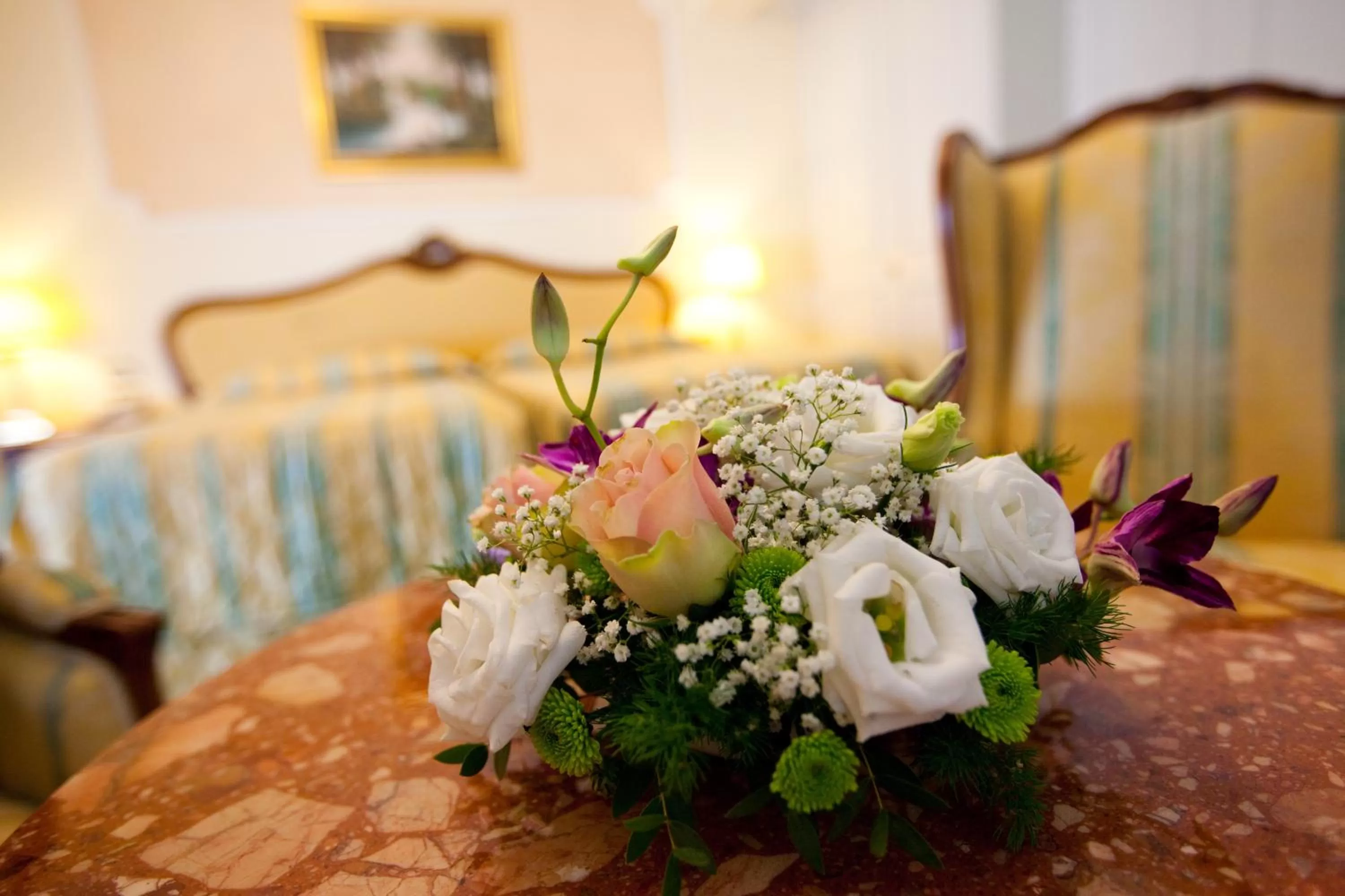 Decorative detail, Bed in Abano Grand Hotel