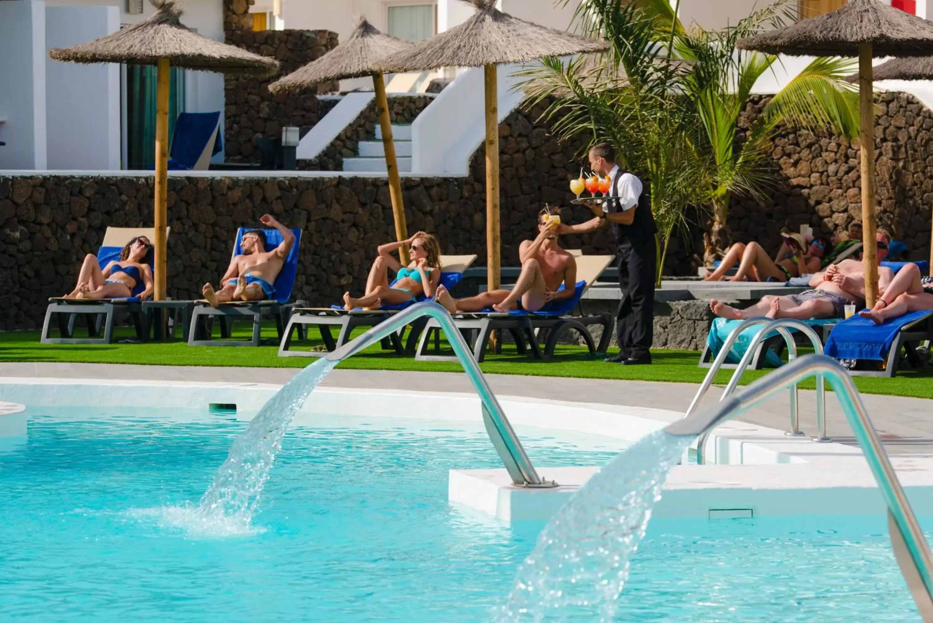 People, Swimming Pool in Hotel Club Siroco - Adults Only
