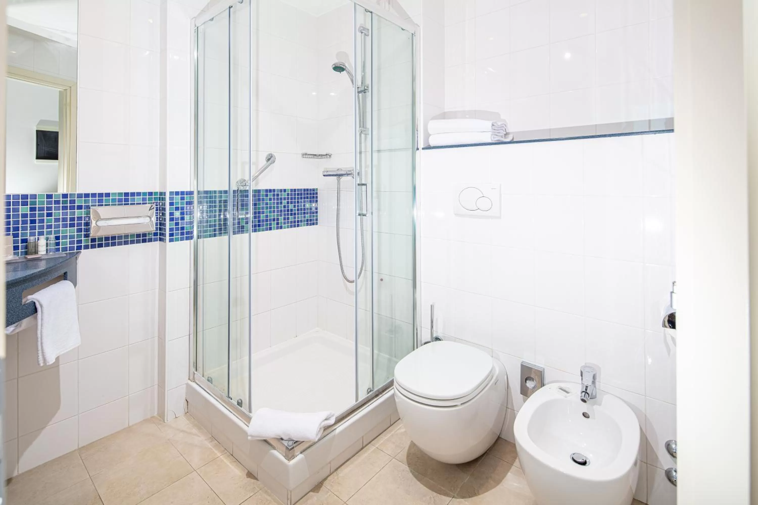 Shower in Meditur Hotel Udine Nord