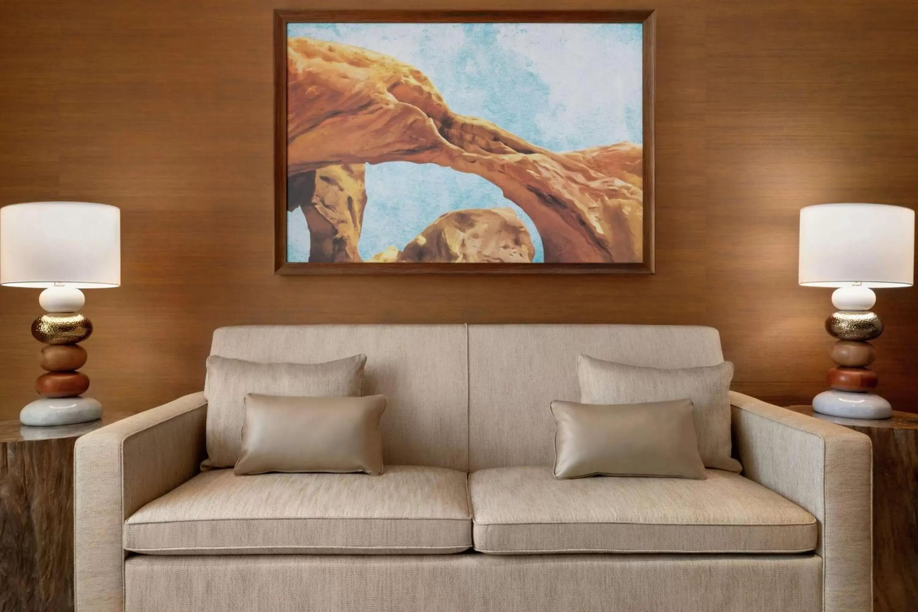 Living room, Seating Area in Hoodoo Moab, Curio Collection by Hilton