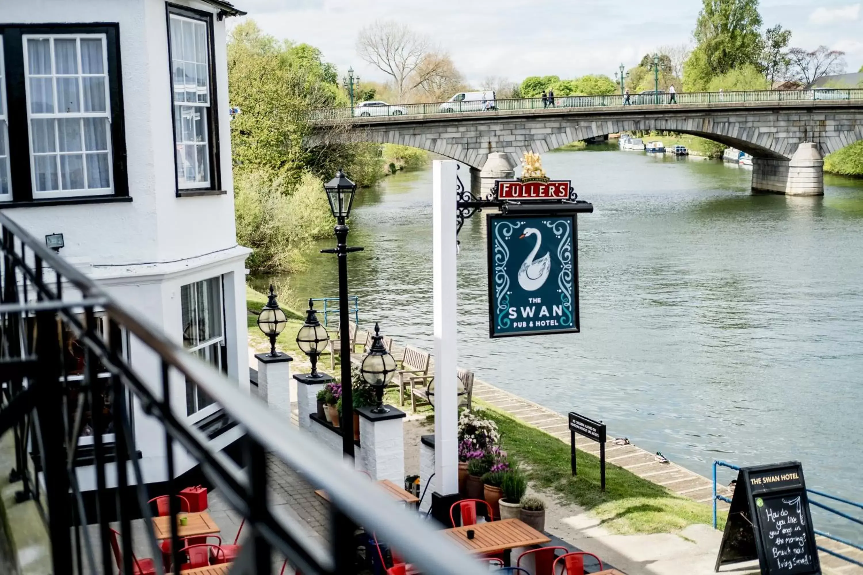 River view in The Swan Hotel