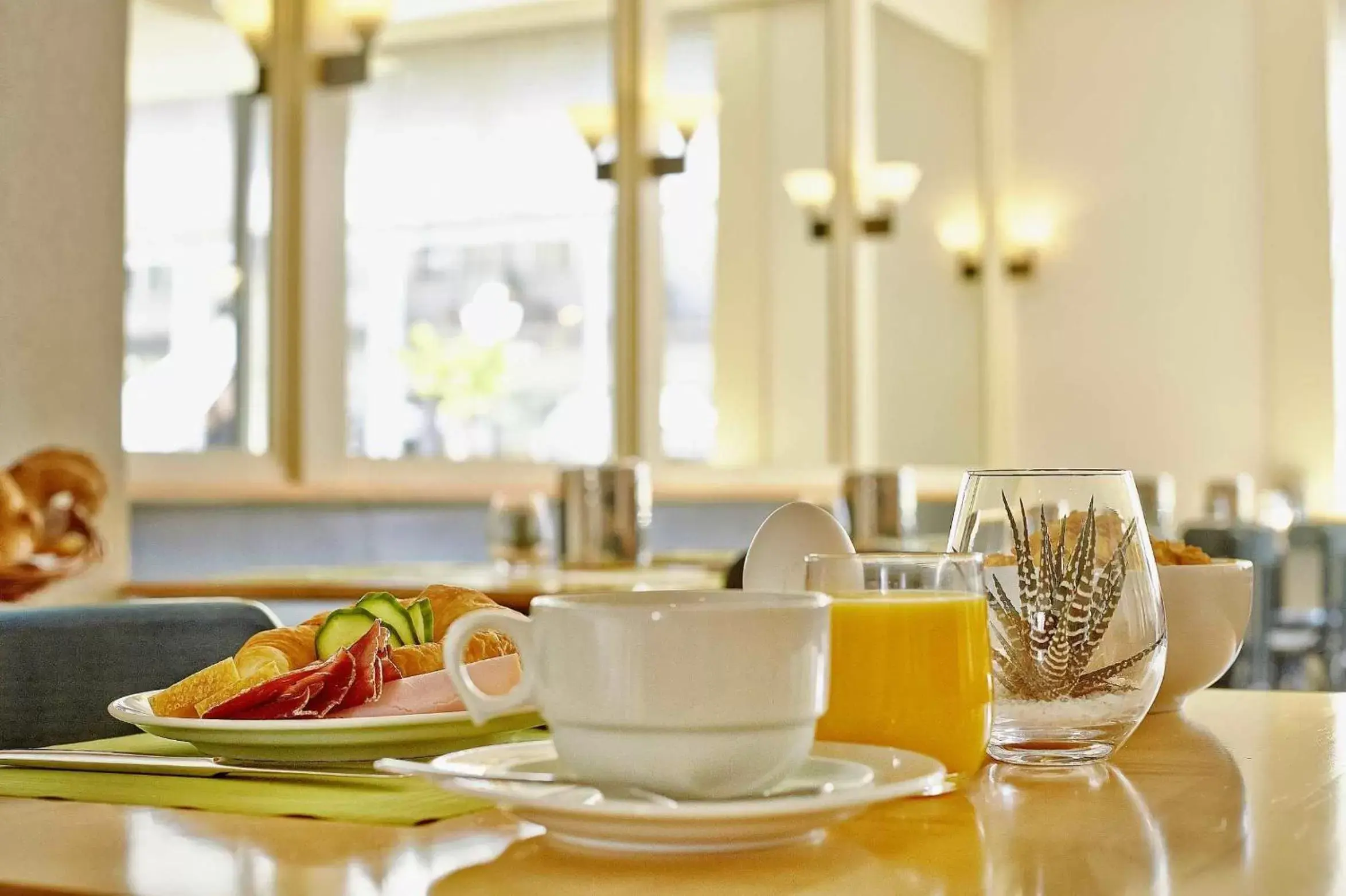 Buffet breakfast in Sorell Hotel Arabelle