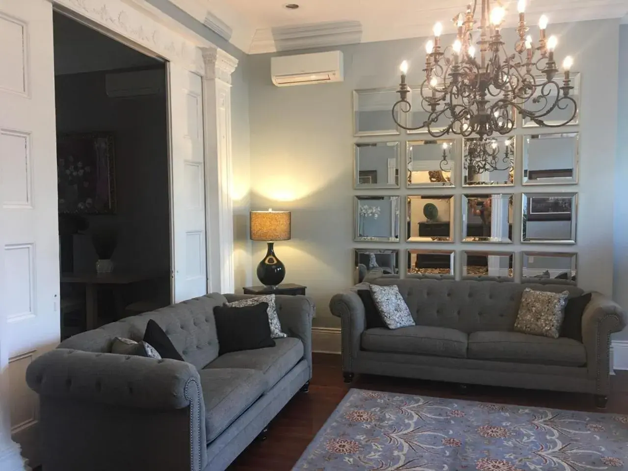 Lobby or reception, Seating Area in WG Creole House 1850