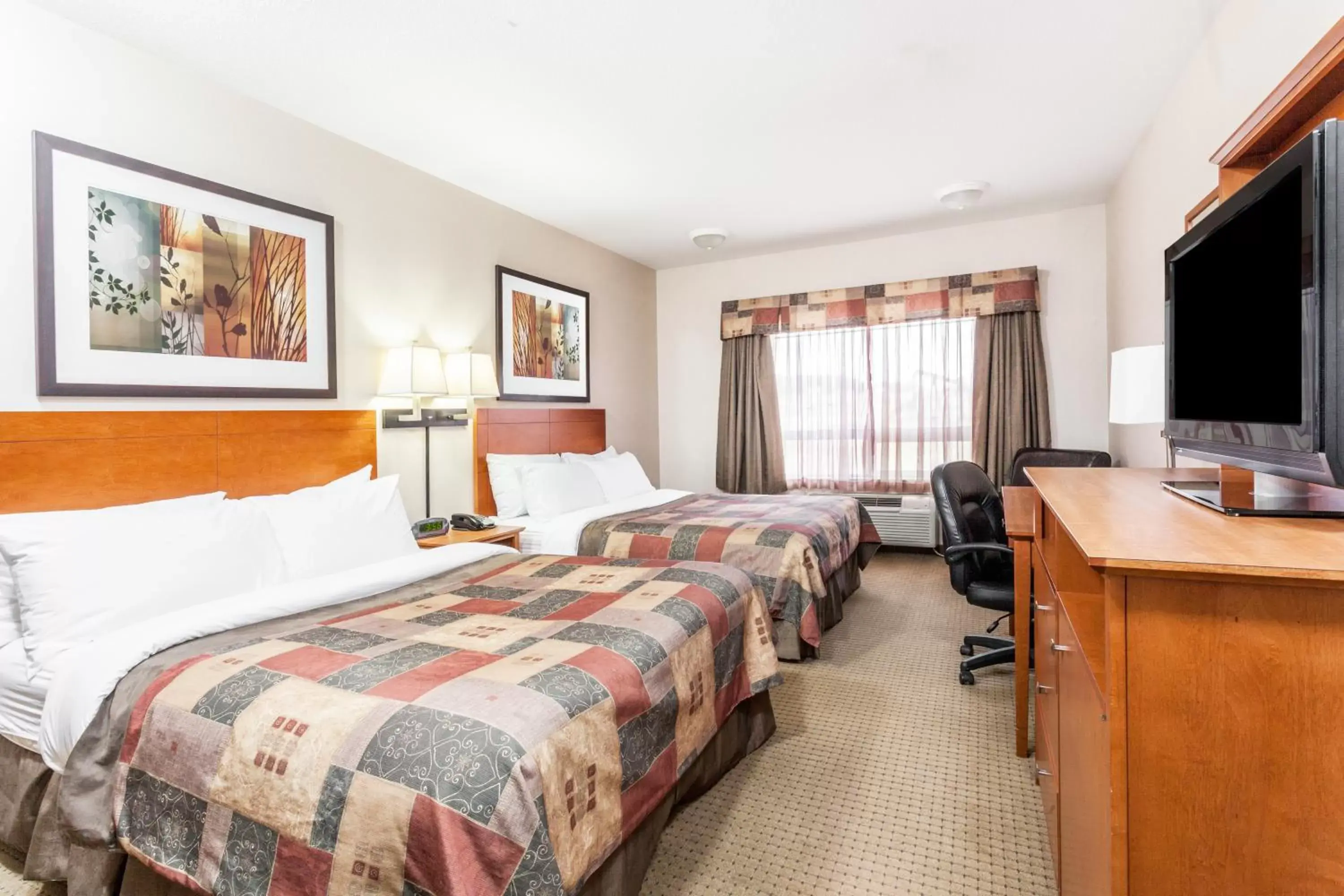 Deluxe Queen Studio with Two Queen Beds - Non-Smoking in Ramada by Wyndham Drayton Valley