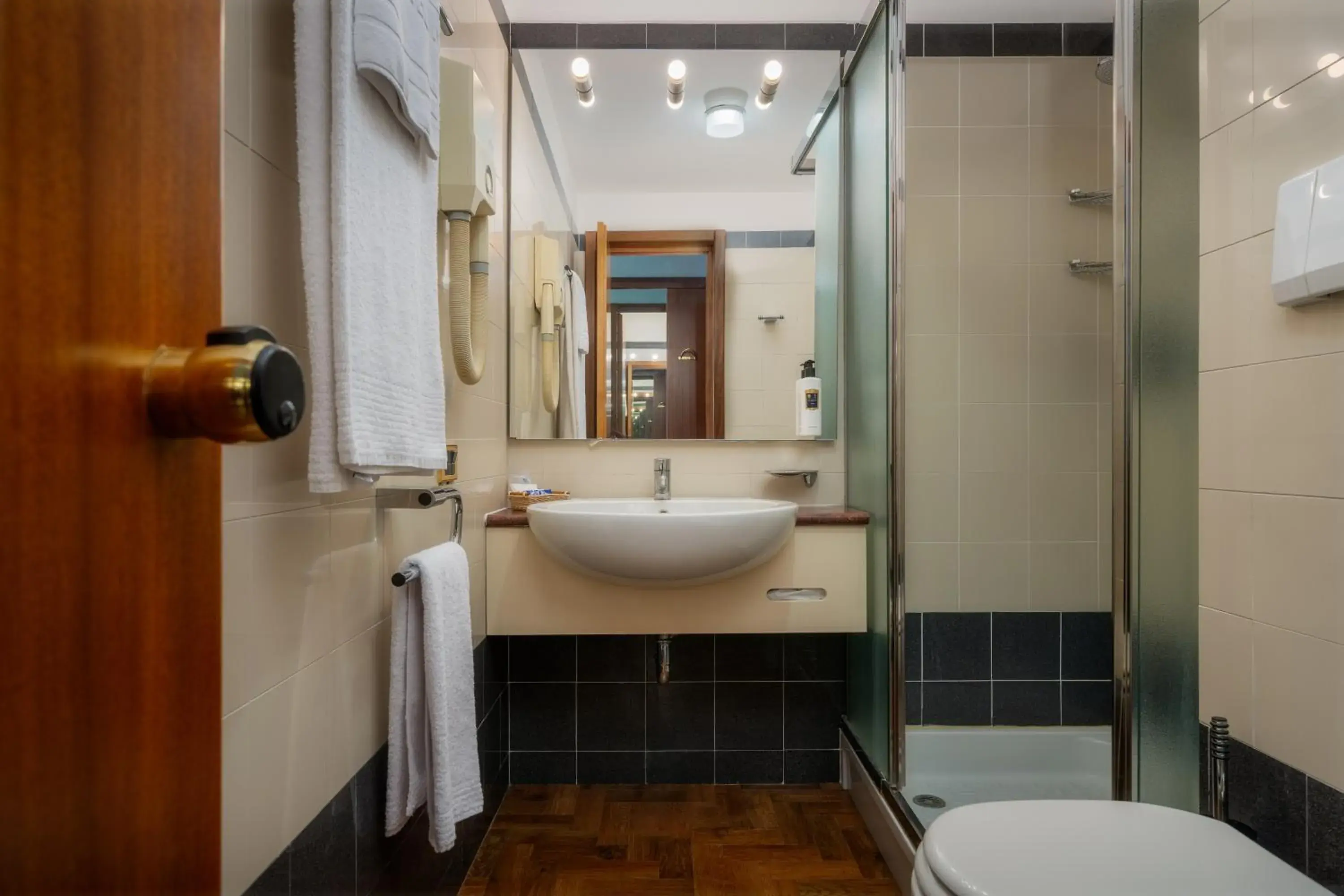 Shower, Bathroom in Hotel Crivi's