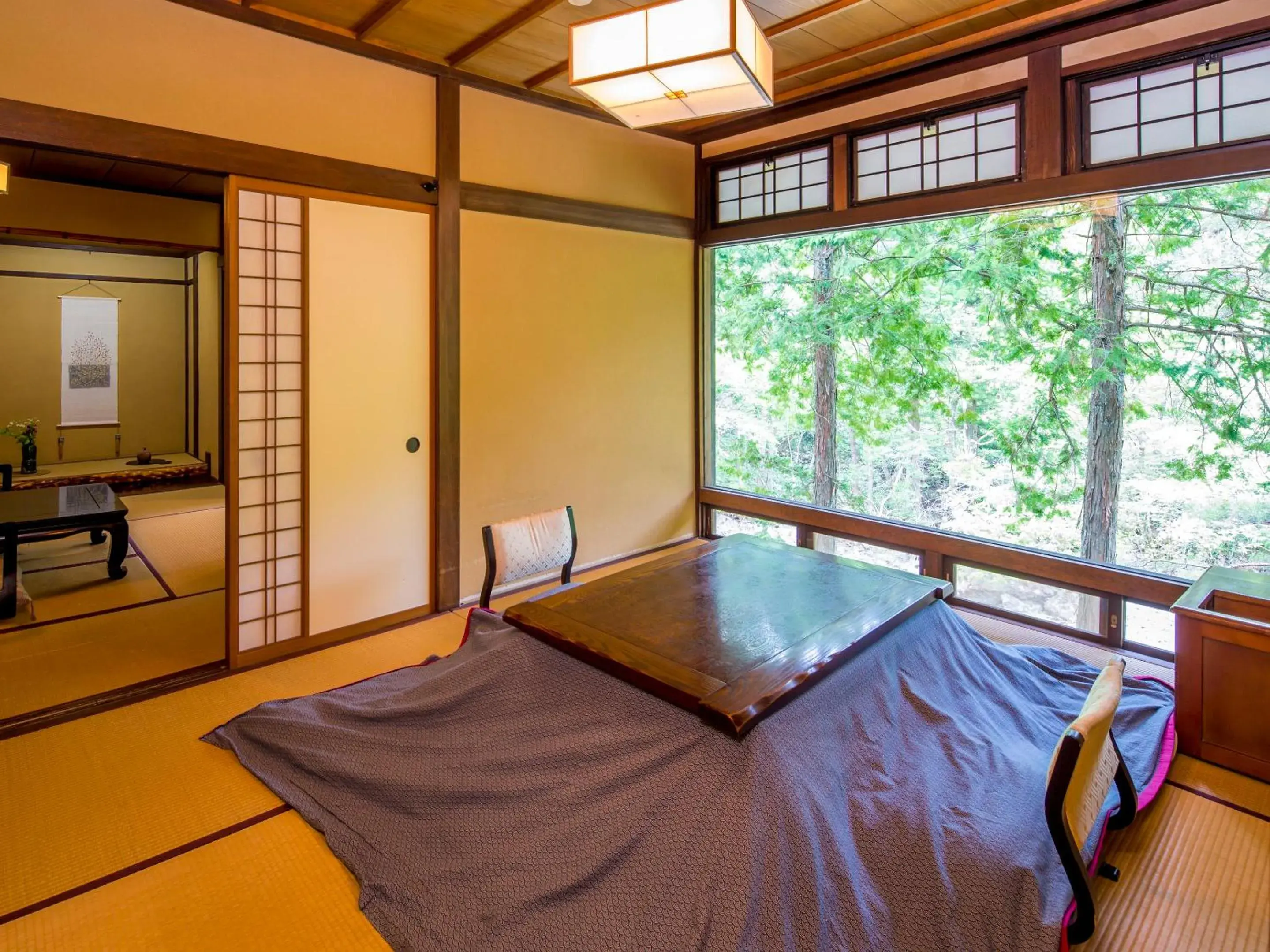 Bed in Wanosato Ryokan