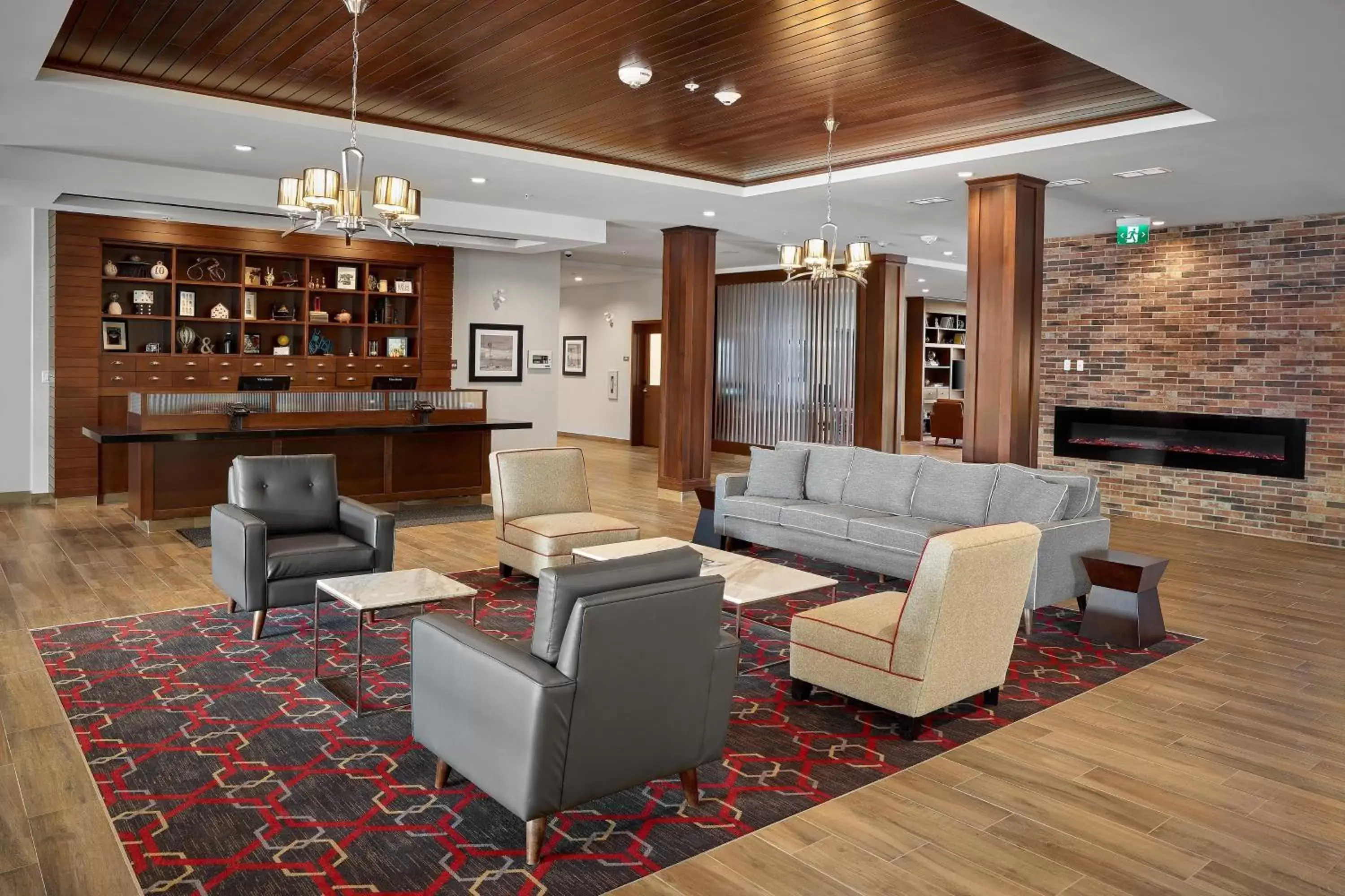 Lobby or reception, Lounge/Bar in Four Points by Sheraton Edmonton West