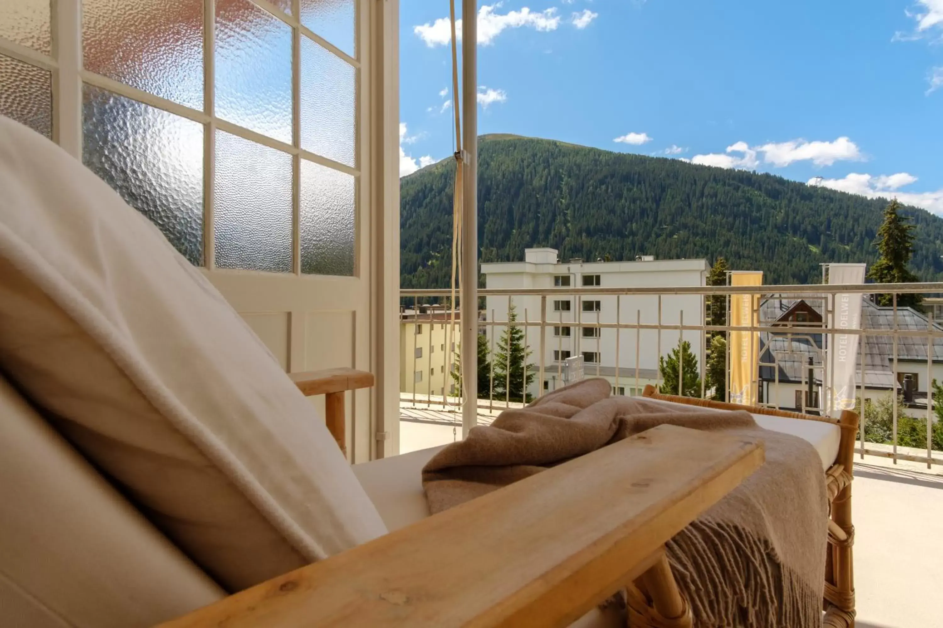 Balcony/Terrace, Mountain View in Hotel Edelweiss