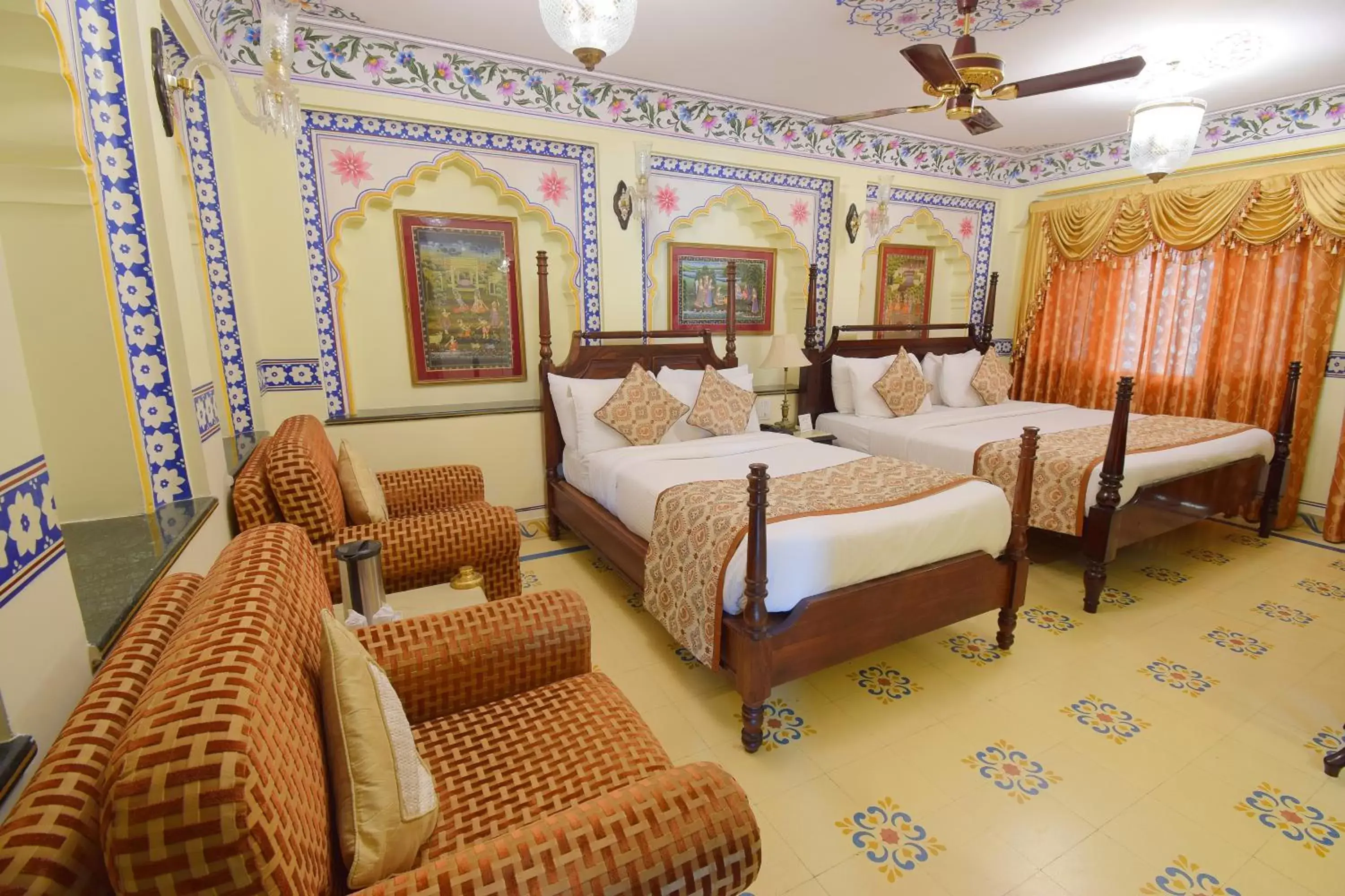 Photo of the whole room, Bed in Umaid Bhawan - A Heritage Style Boutique Hotel