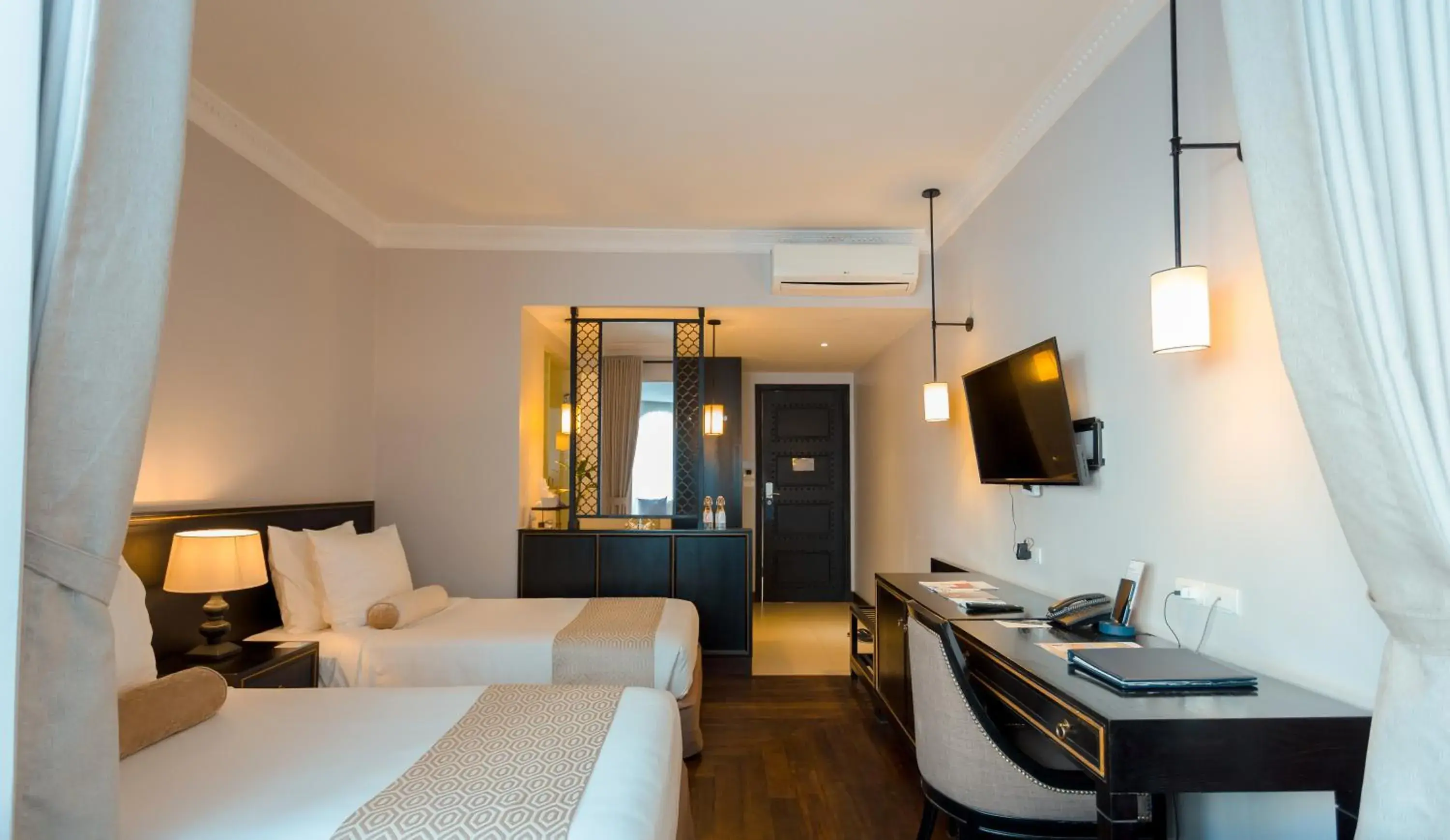 Gold Chamber Twin with Pool View in Sarai Resort & Spa Gold Chamber Twin with Pool View in Sarai Resort & Spa