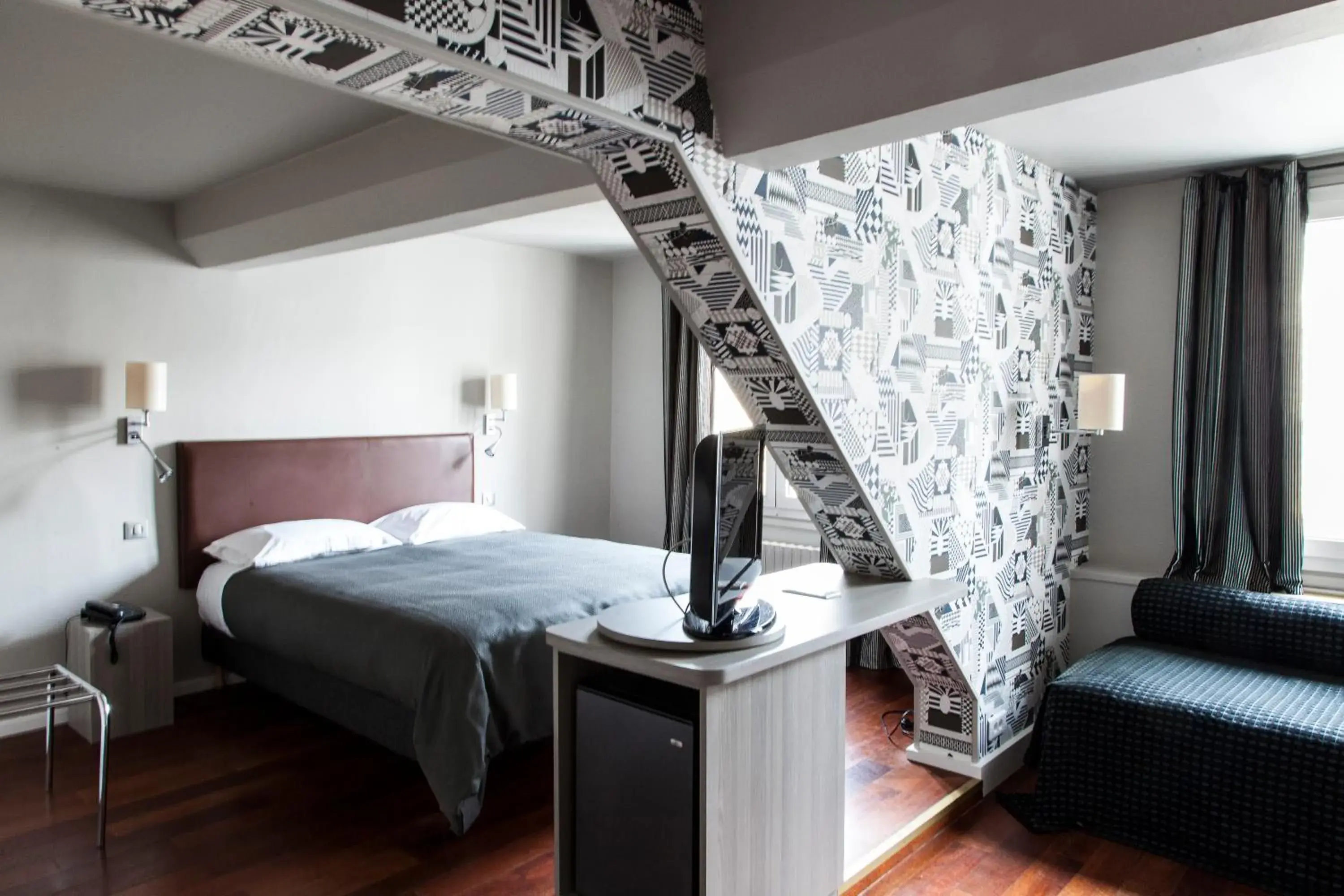 Bedroom, Bed in Hotel Concortel