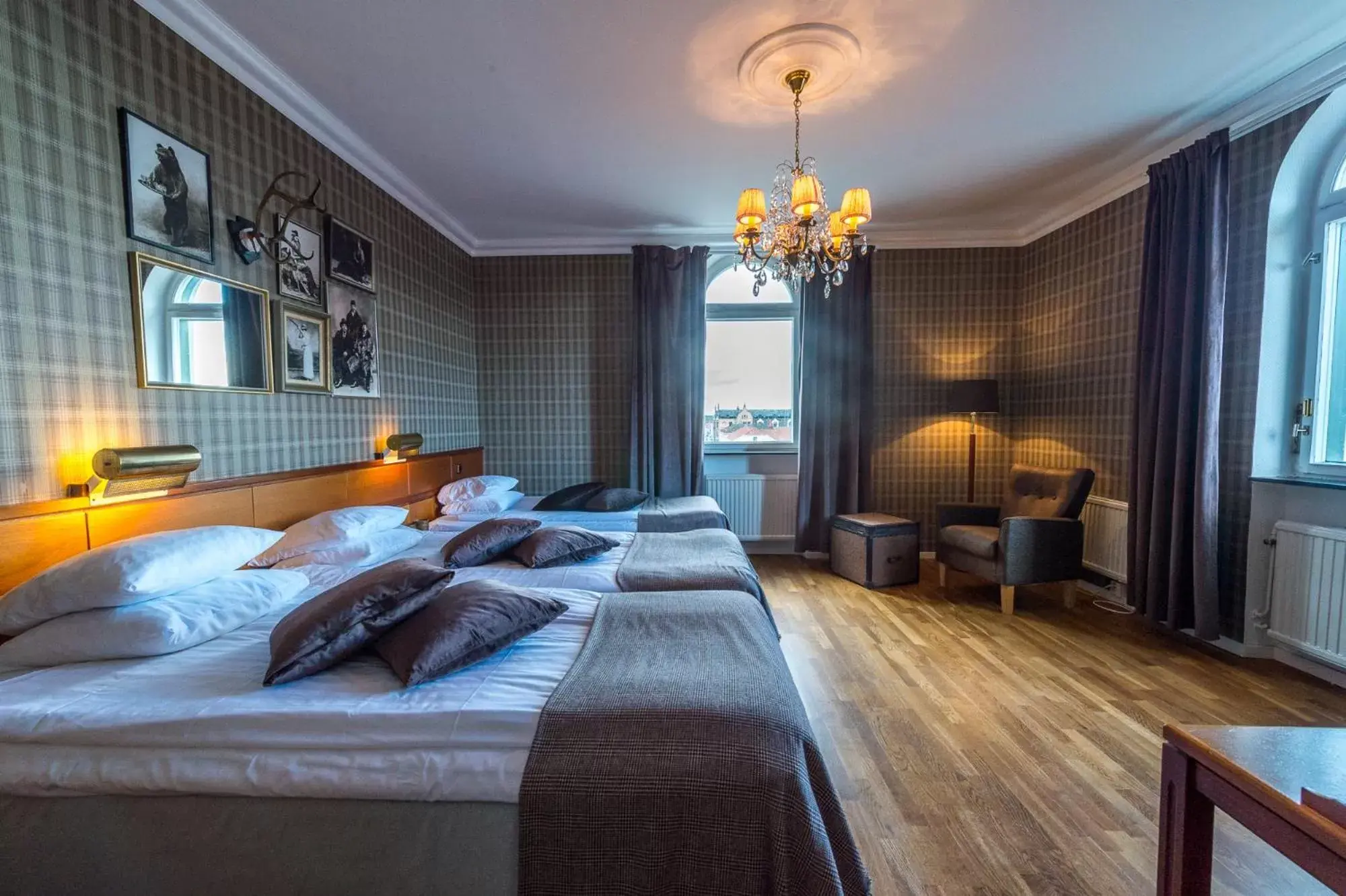 Bedroom, Bed in Stadshotellet Lidköping Bedroom, Bed in Stadshotellet Lidköping