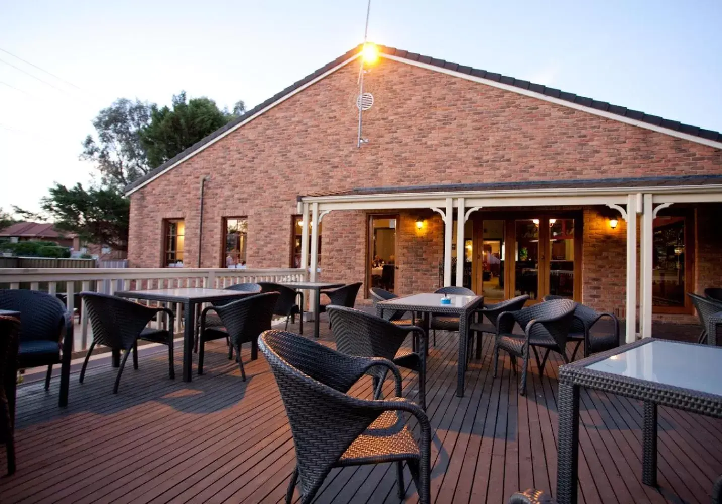 Balcony/Terrace, Restaurant/Places to Eat in Mercure Port of Echuca