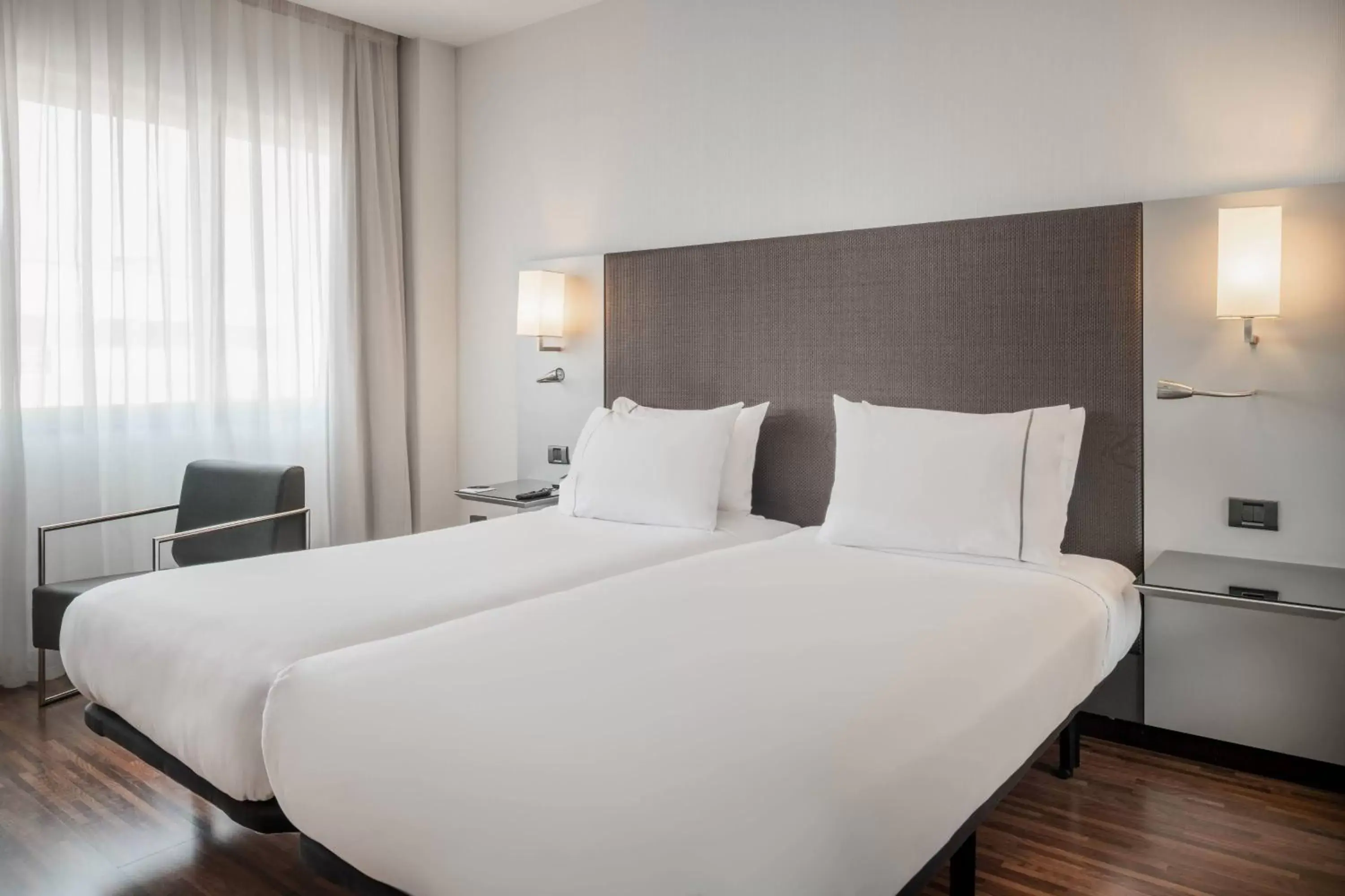 Photo of the whole room, Bed in AC Hotel San Sebastián de los Reyes by Marriott