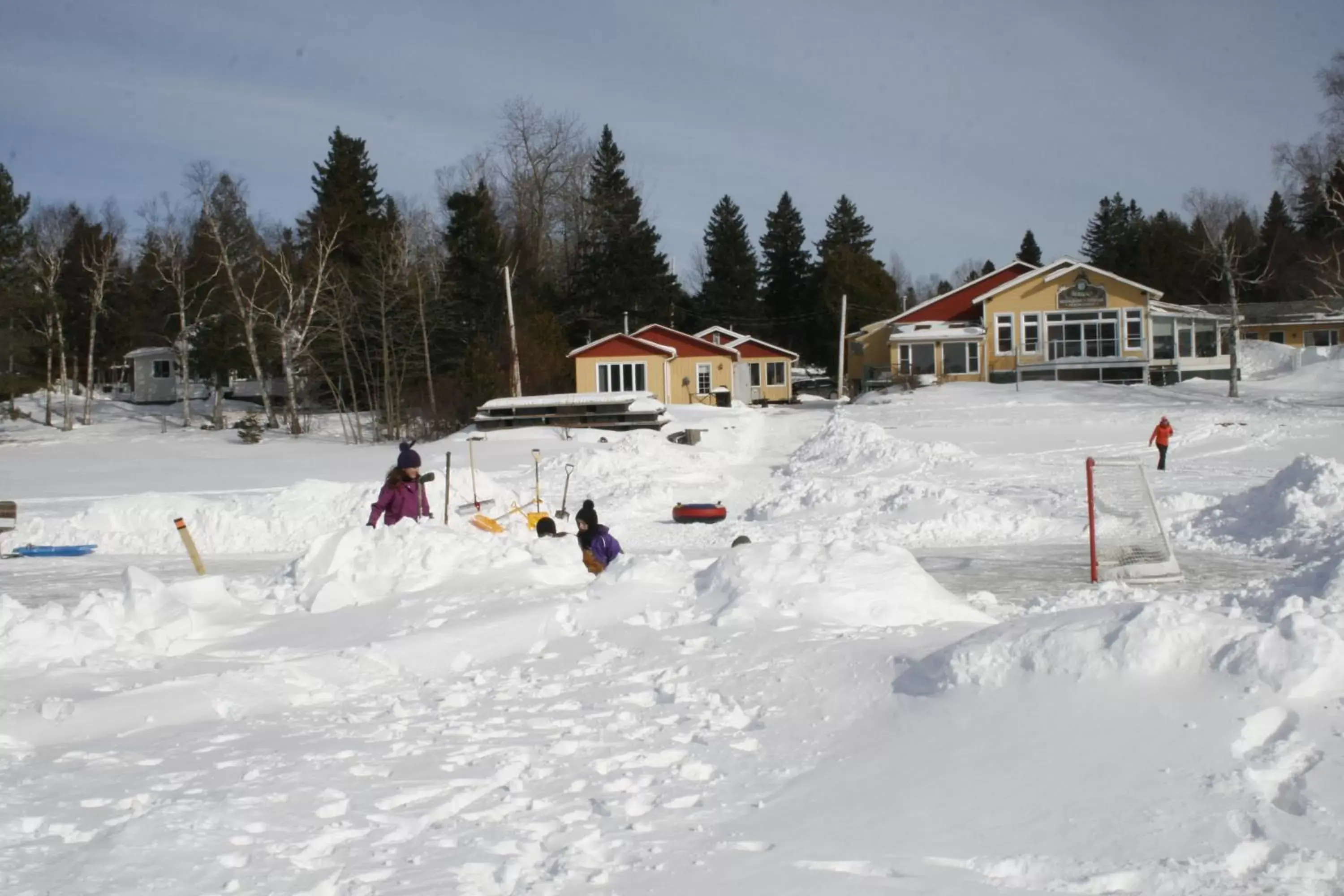 Winter in Auberge et Chalets sur le Lac