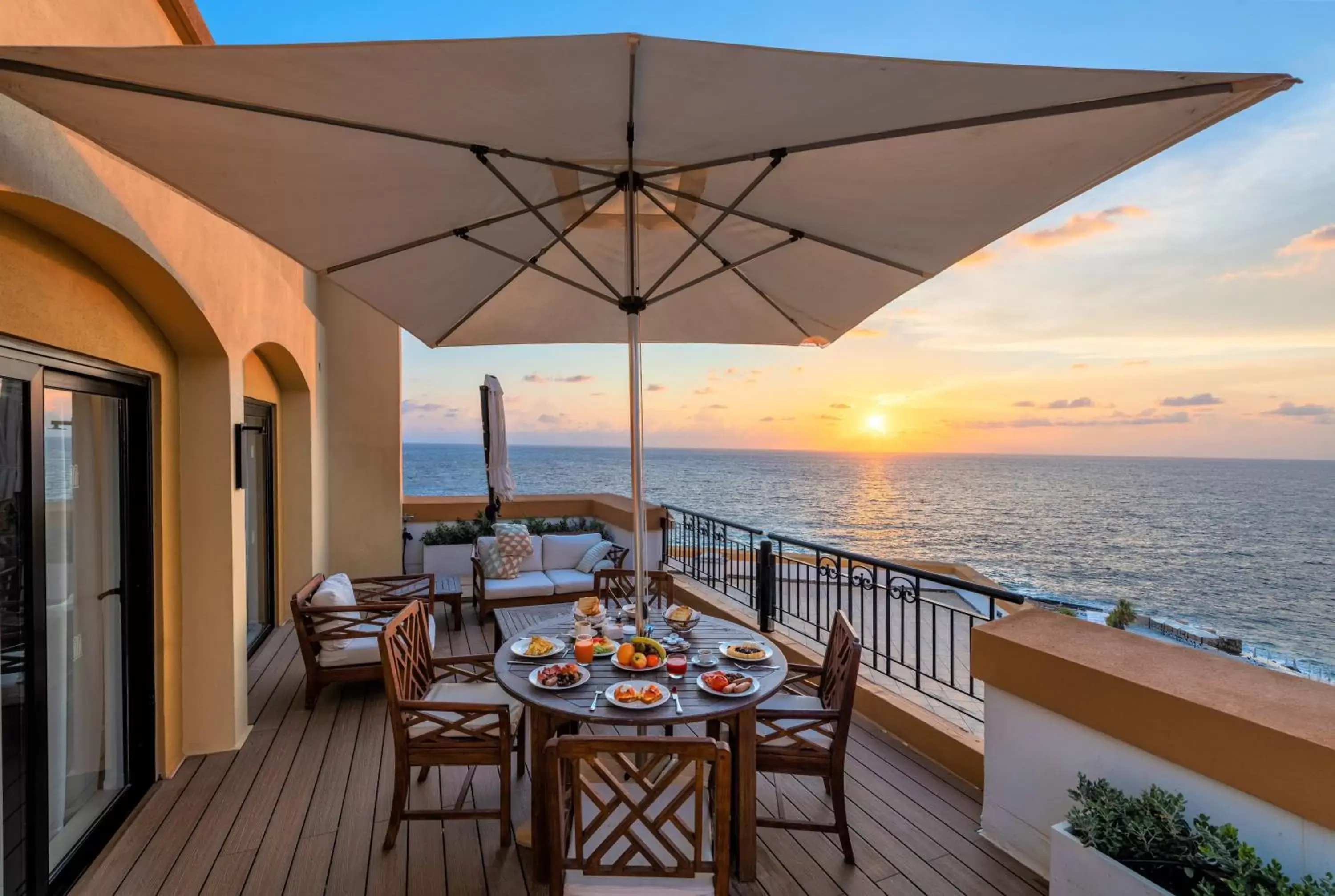 Balcony/Terrace in Corinthia Hotel St. George’s Bay