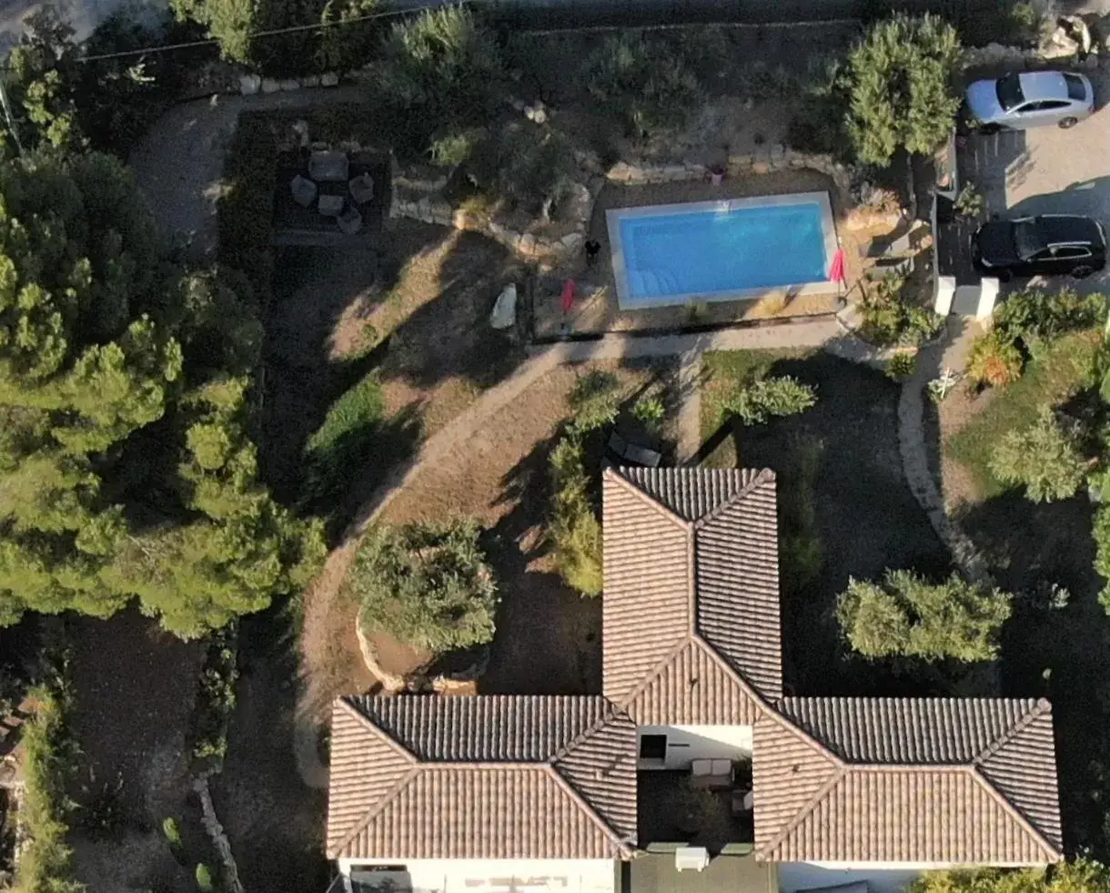 Bird's eye view, Bird's-eye View in La Villa Aux Oliviers