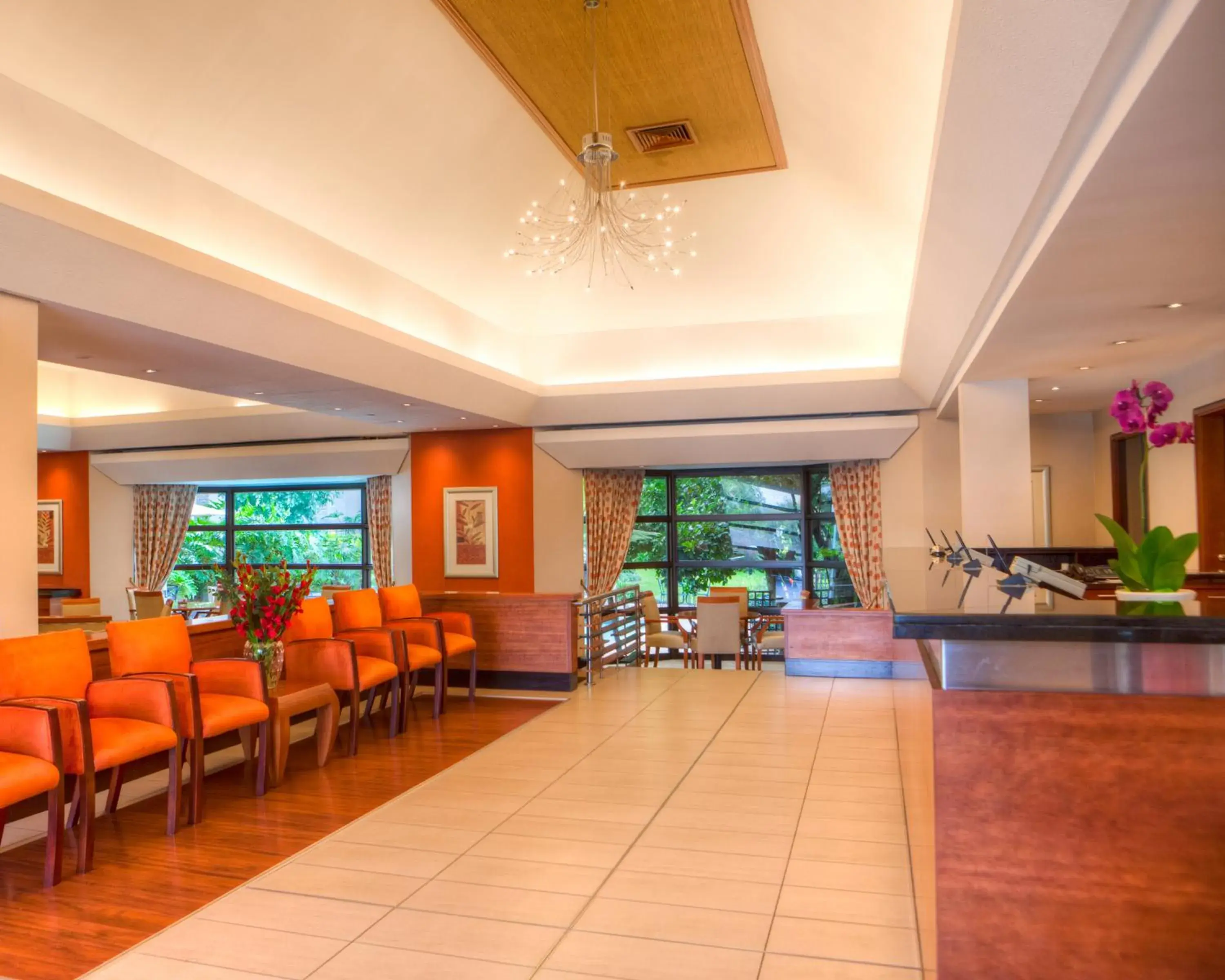Lobby or reception, Lounge/Bar in City Lodge Hotel Sandton, Katherine Street