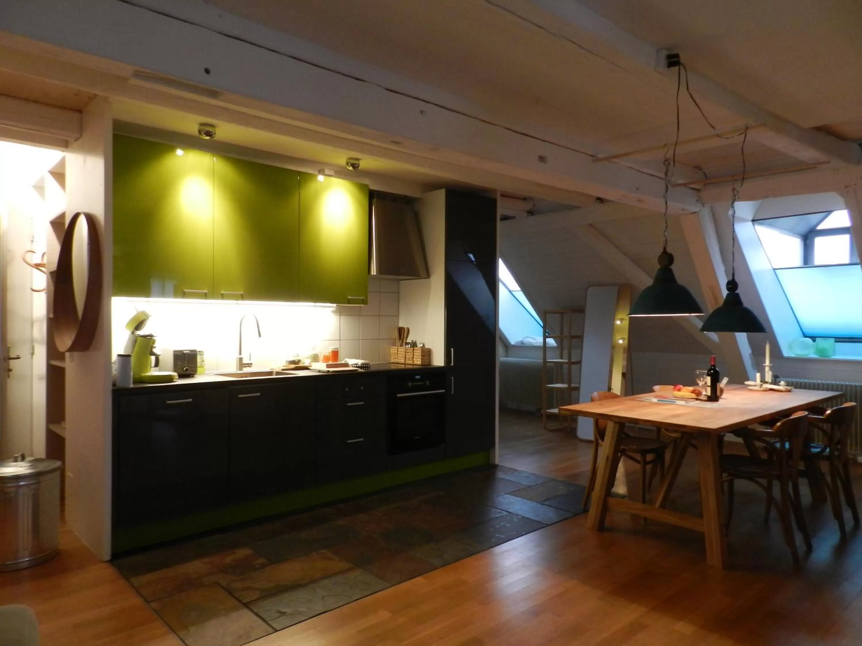 Kitchen or kitchenette in Blue Wall BnB