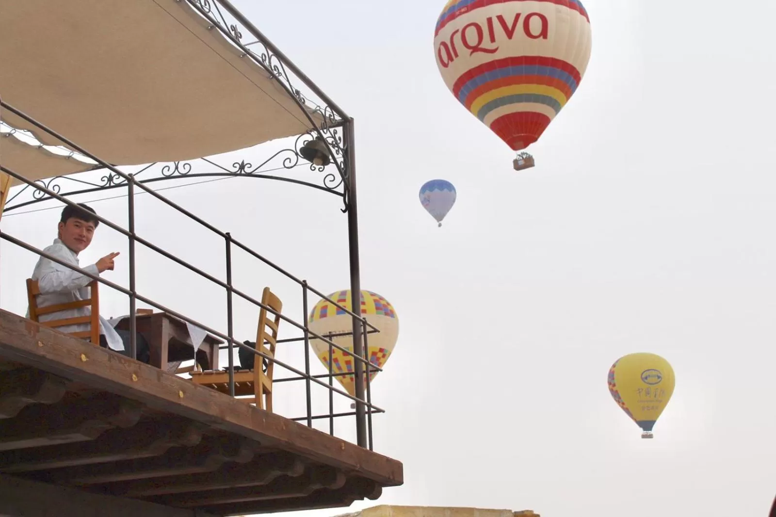 Balcony/Terrace in Aydinli Cave Hotel