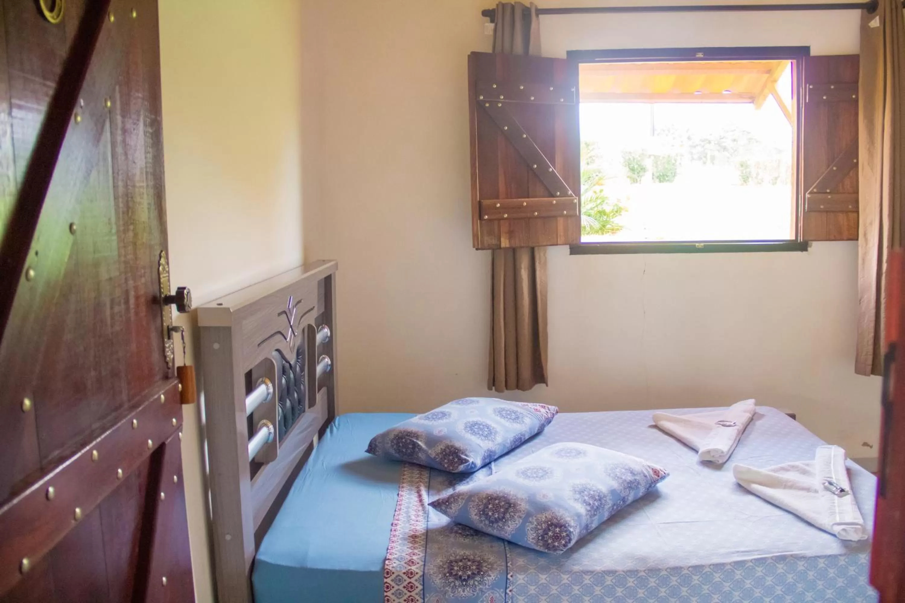 Bed in Pousada e Chales Por do Sol