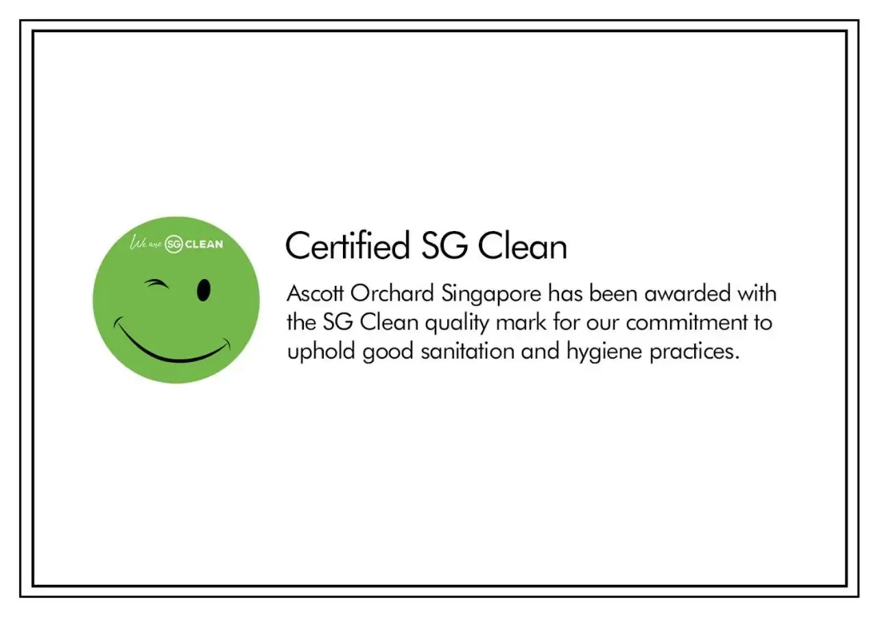 Certificate/Award in Ascott Orchard Singapore