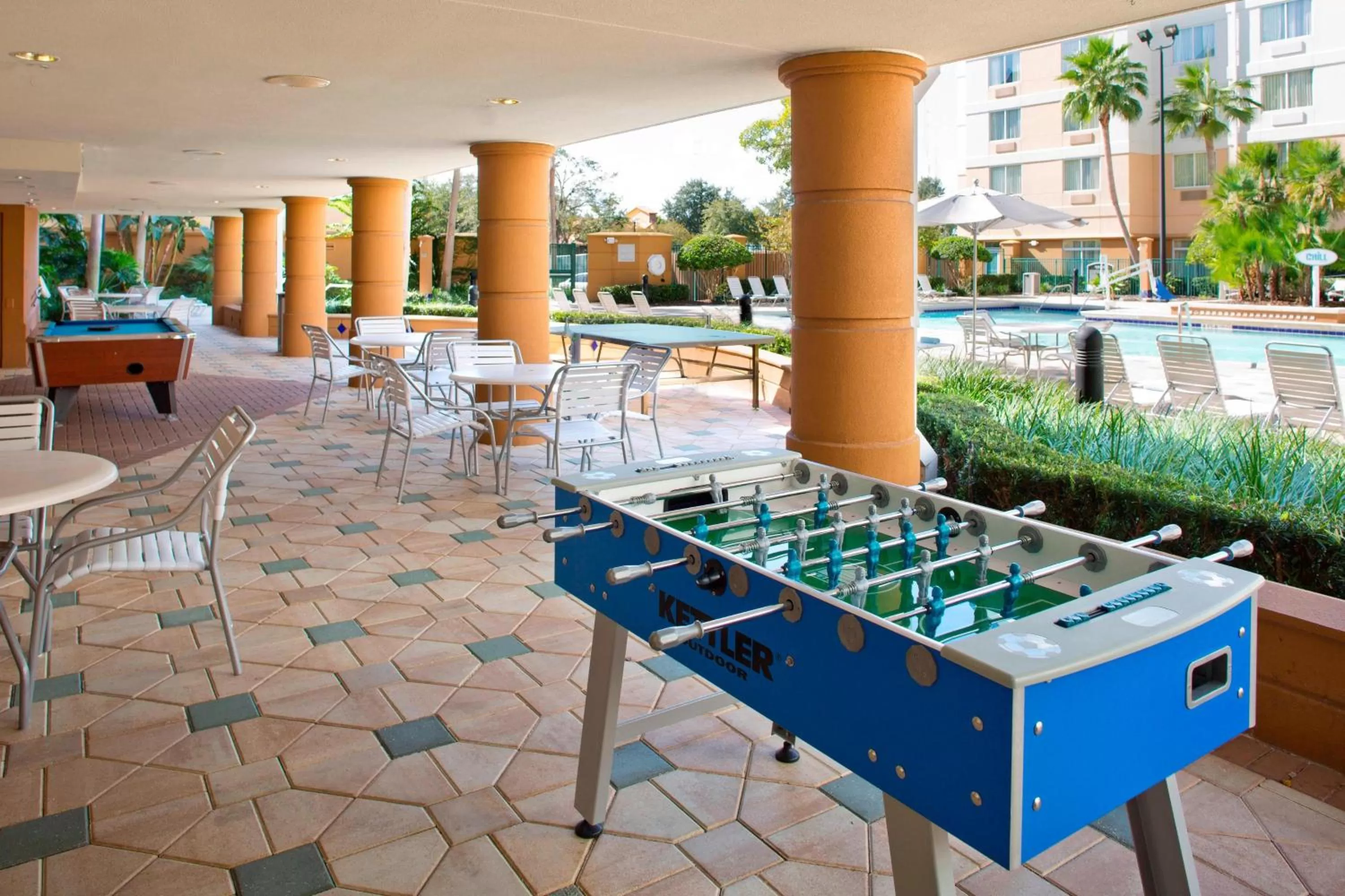 Swimming pool in Fairfield Inn & Suites by Marriott Orlando Lake Buena Vista in the Marriott Village