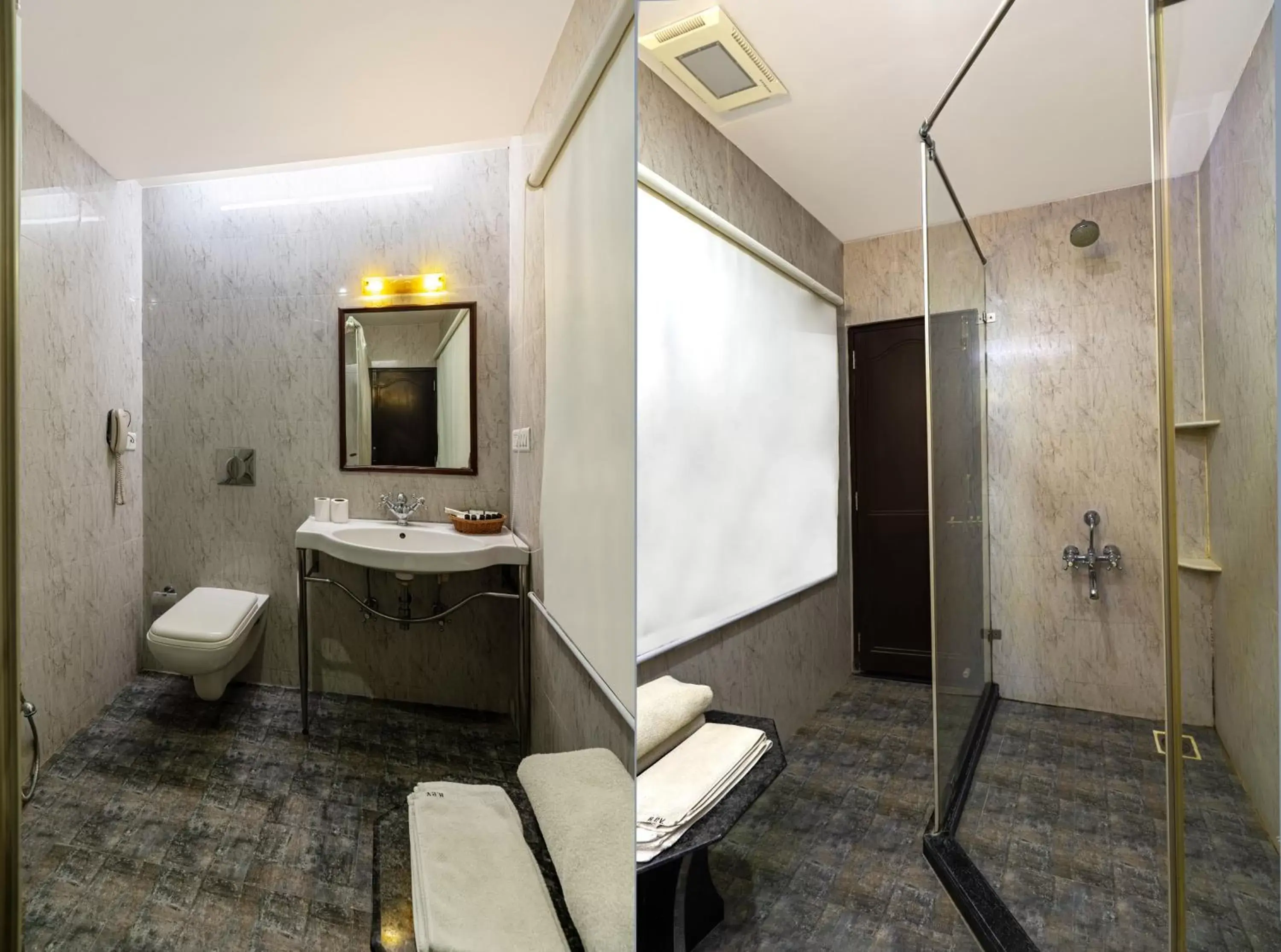 Bathroom in Panna Vilas - A Lake Facing Boutique Hotel