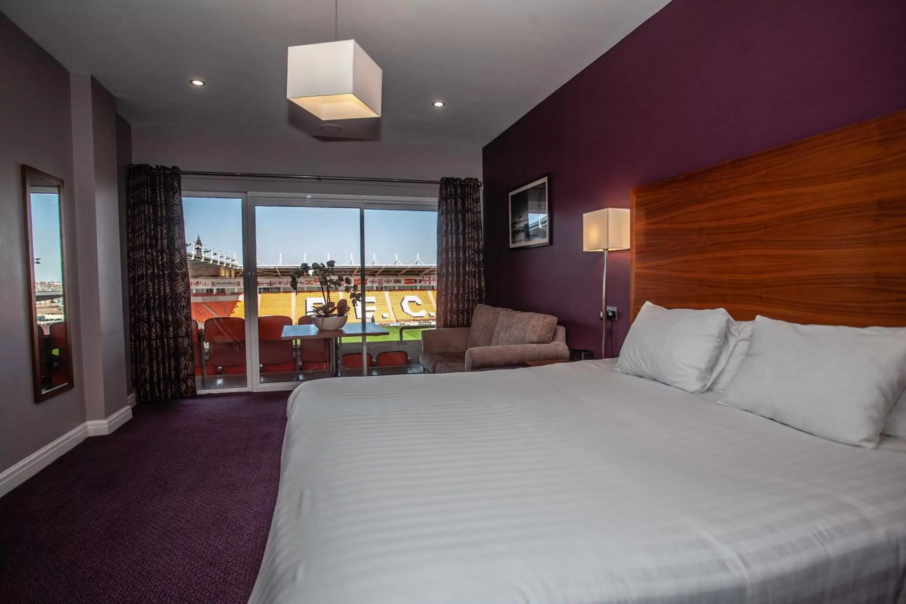 Bed in Blackpool Football Club Stadium Hotel, a member of Radisson Individuals