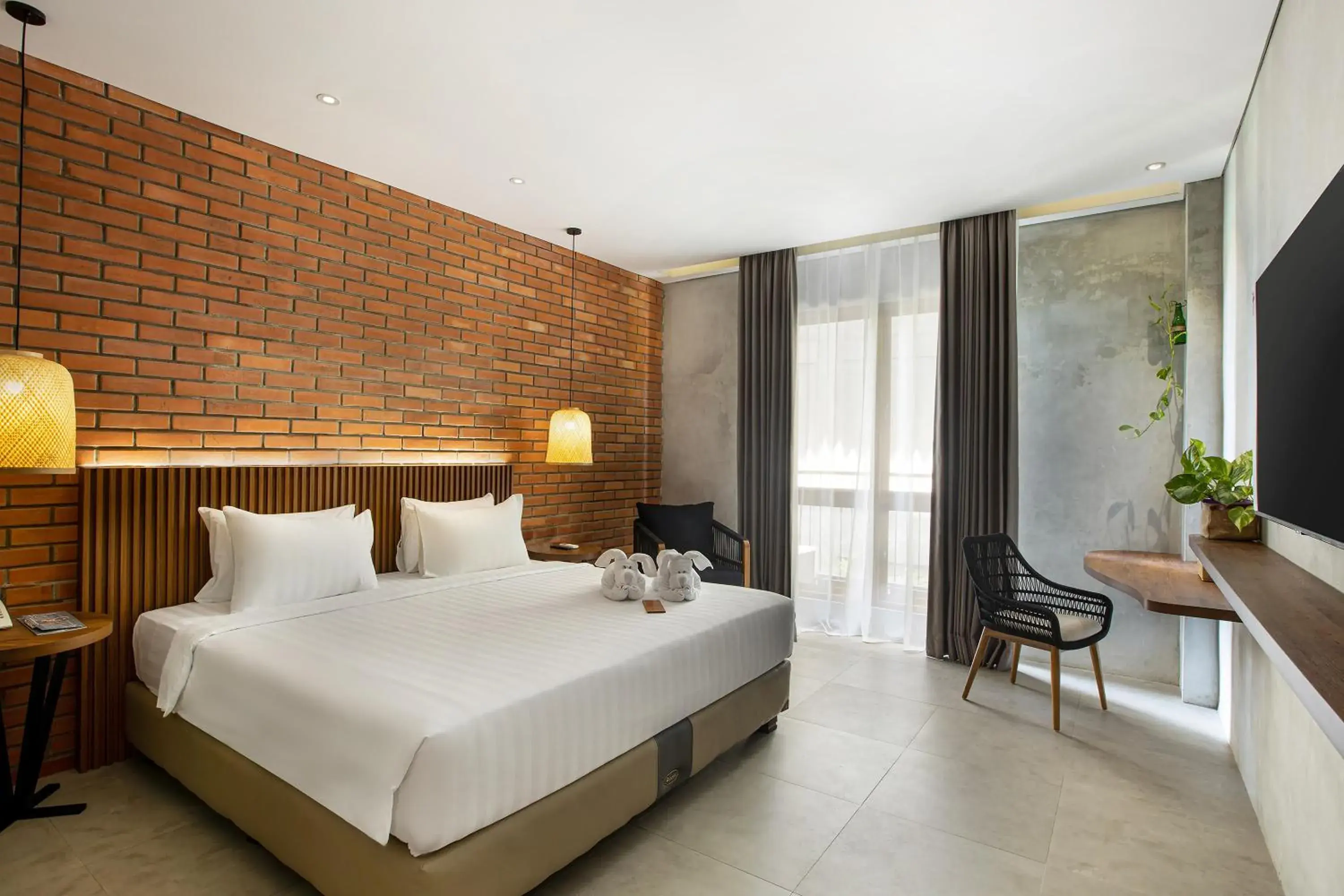 Bed in Greenhost Boutique Hotel Prawirotaman