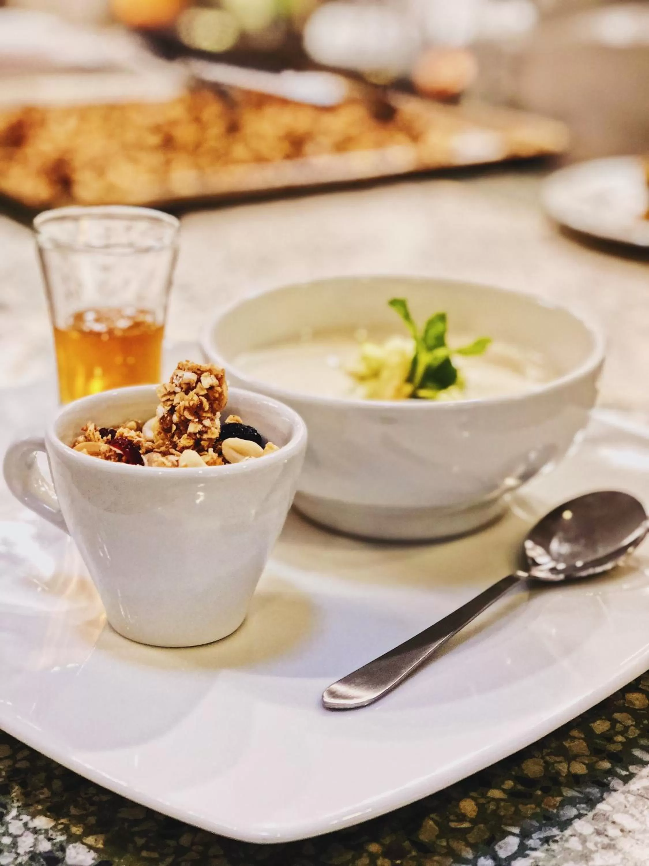 Food close-up in Hotel Museo San Moritz