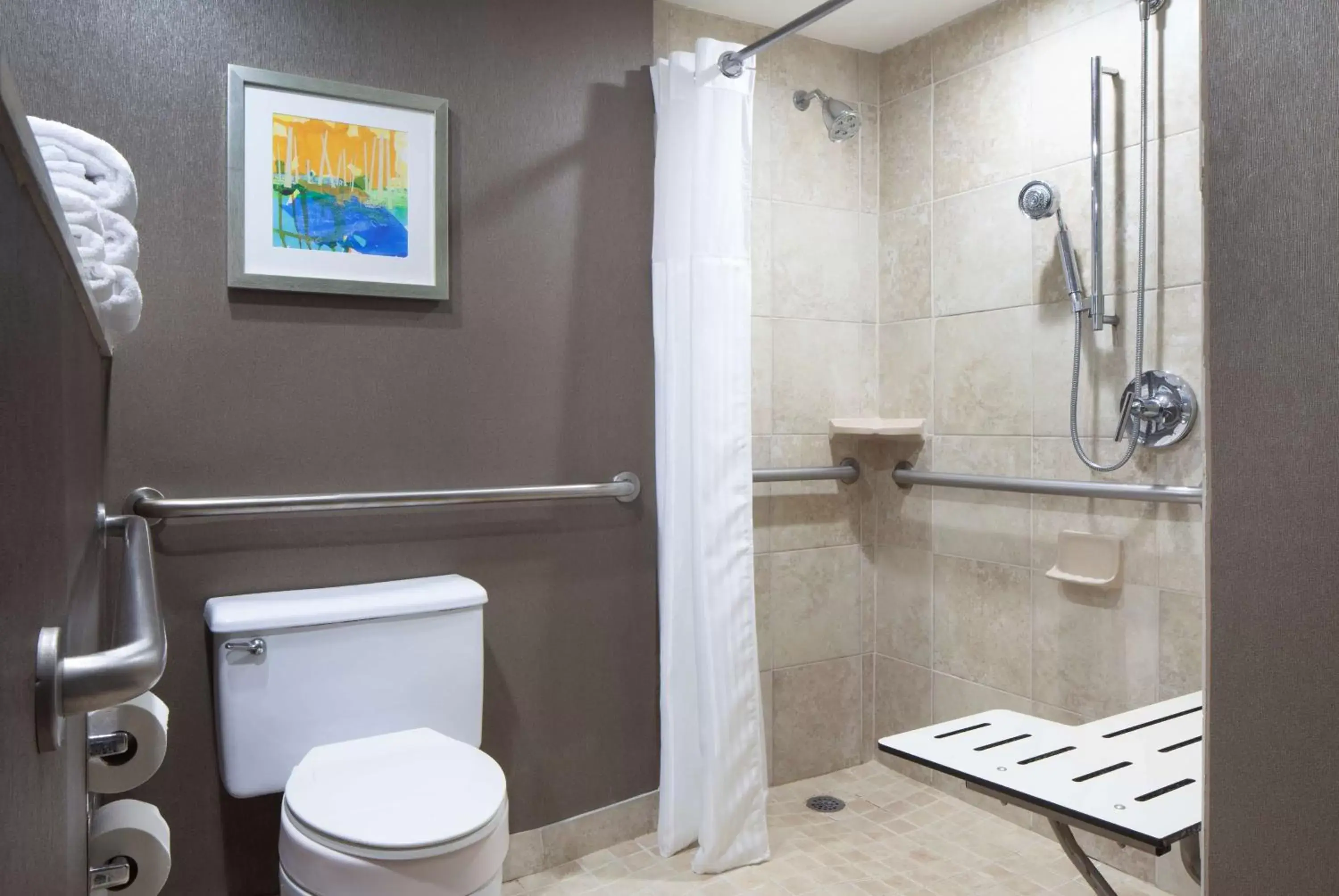 King Room with Roll-In Shower - Mobility Access in Hilton St. Petersburg Bayfront King Room with Roll-In Shower - Mobility Access in Hilton St. Petersburg Bayfront