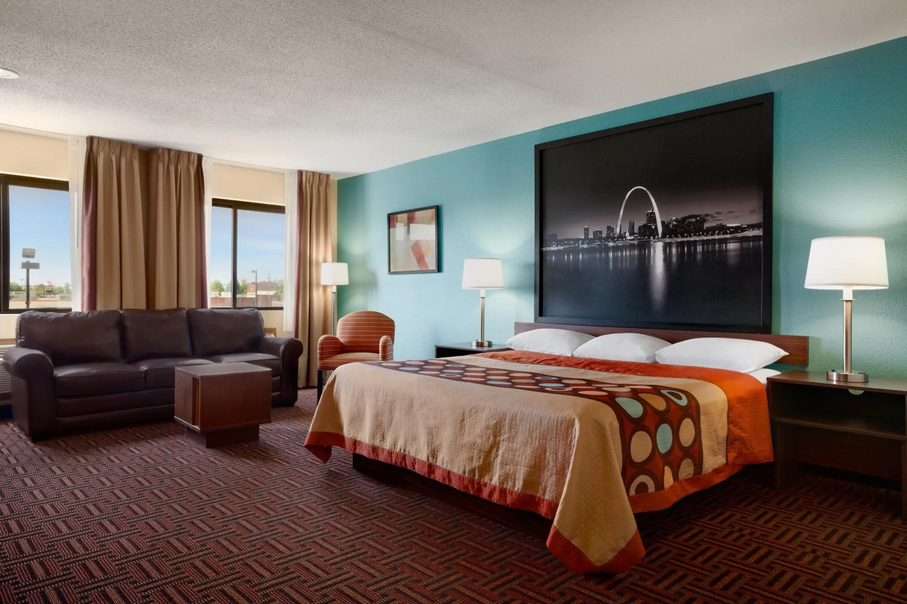 TV and multimedia, Bed in Super 8 by Wyndham Fairview Heights-St. Louis