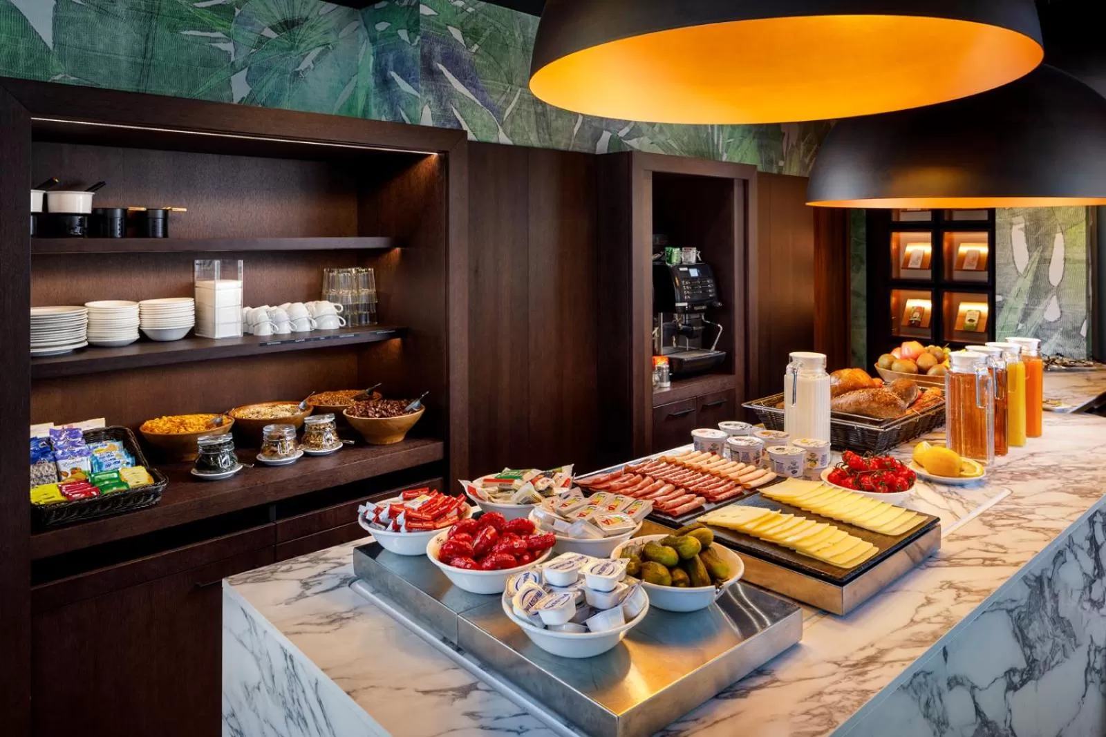 Buffet breakfast in Swiss Chocolate by Fassbind Zurich