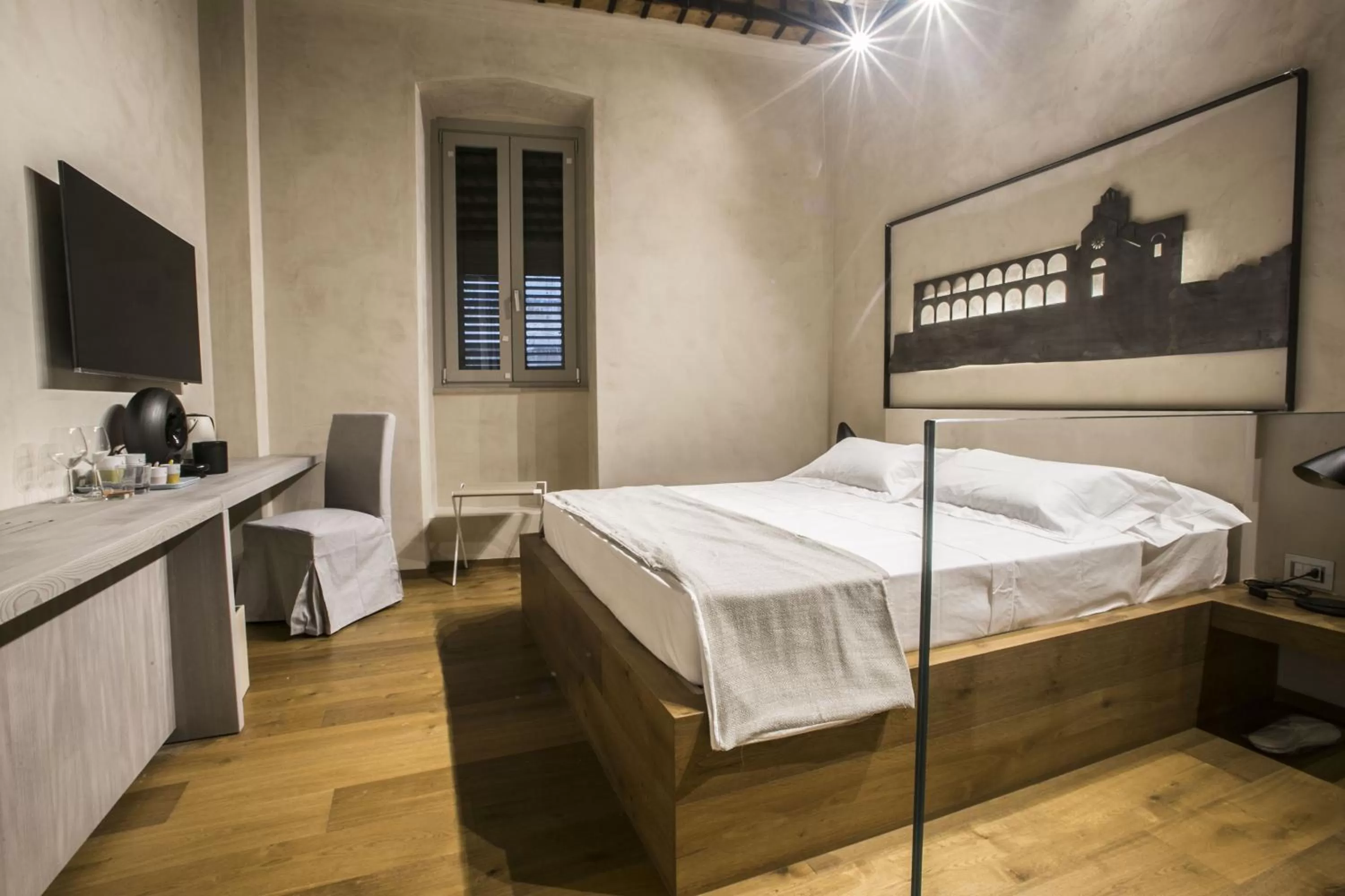 Bed in Edward Rooms & Wellness B&B