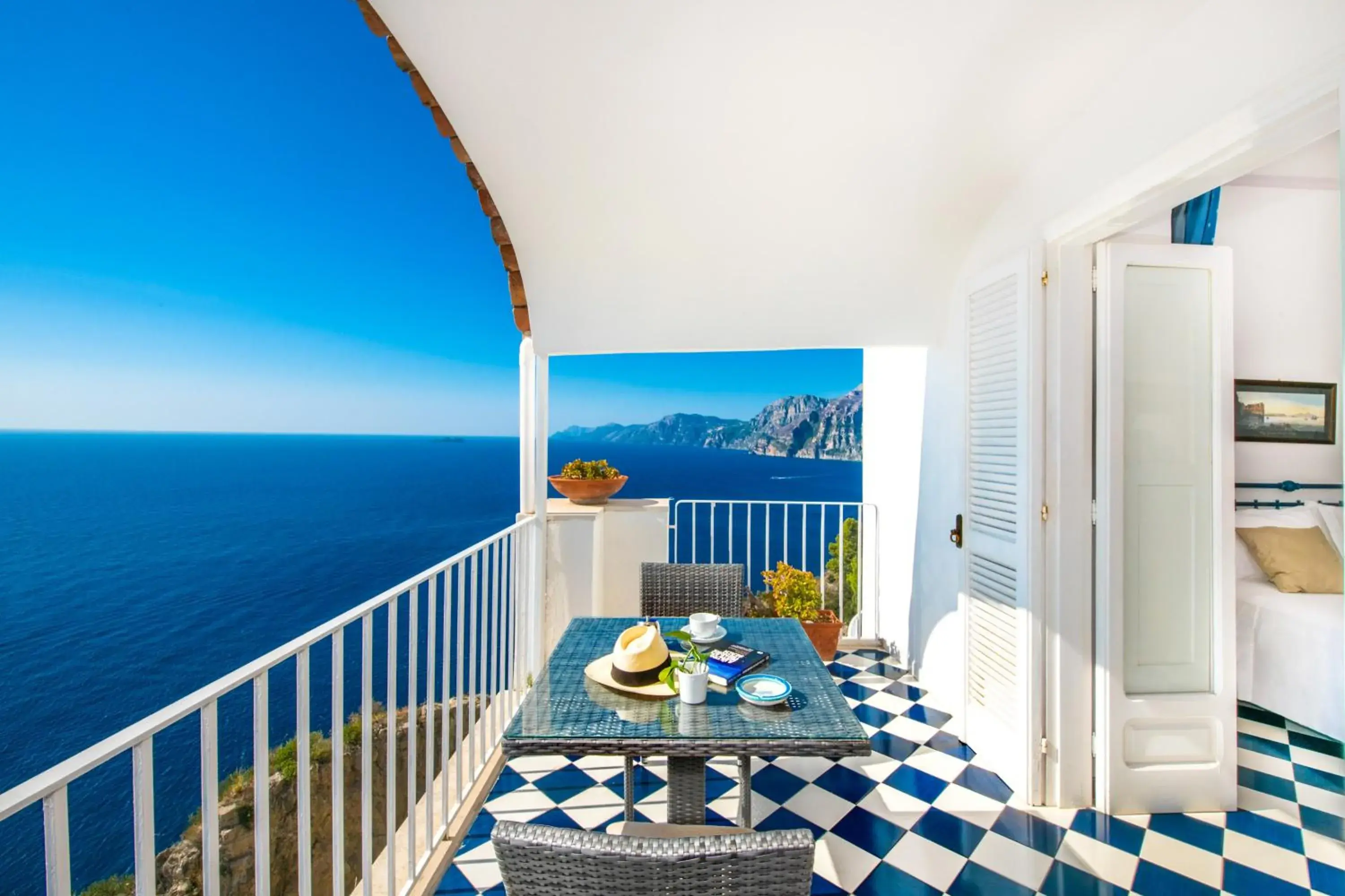 Balcony/Terrace in Grand Hotel Tritone