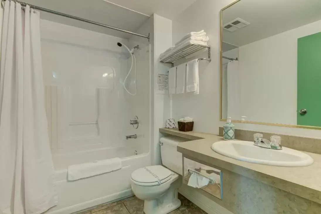 Shower, Bathroom in Hôtel Val-des-Sources