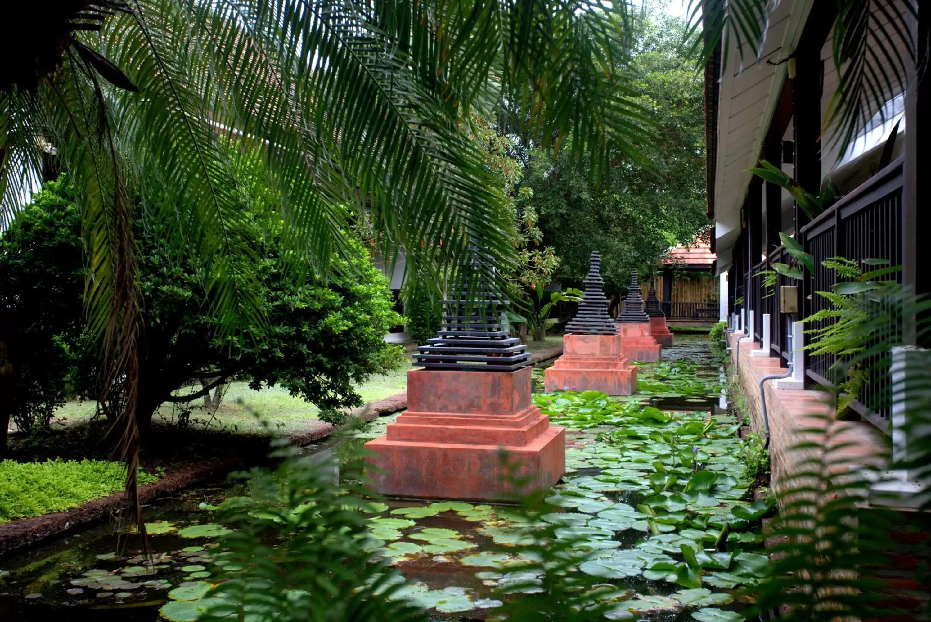 Garden in Tharaburi Resort