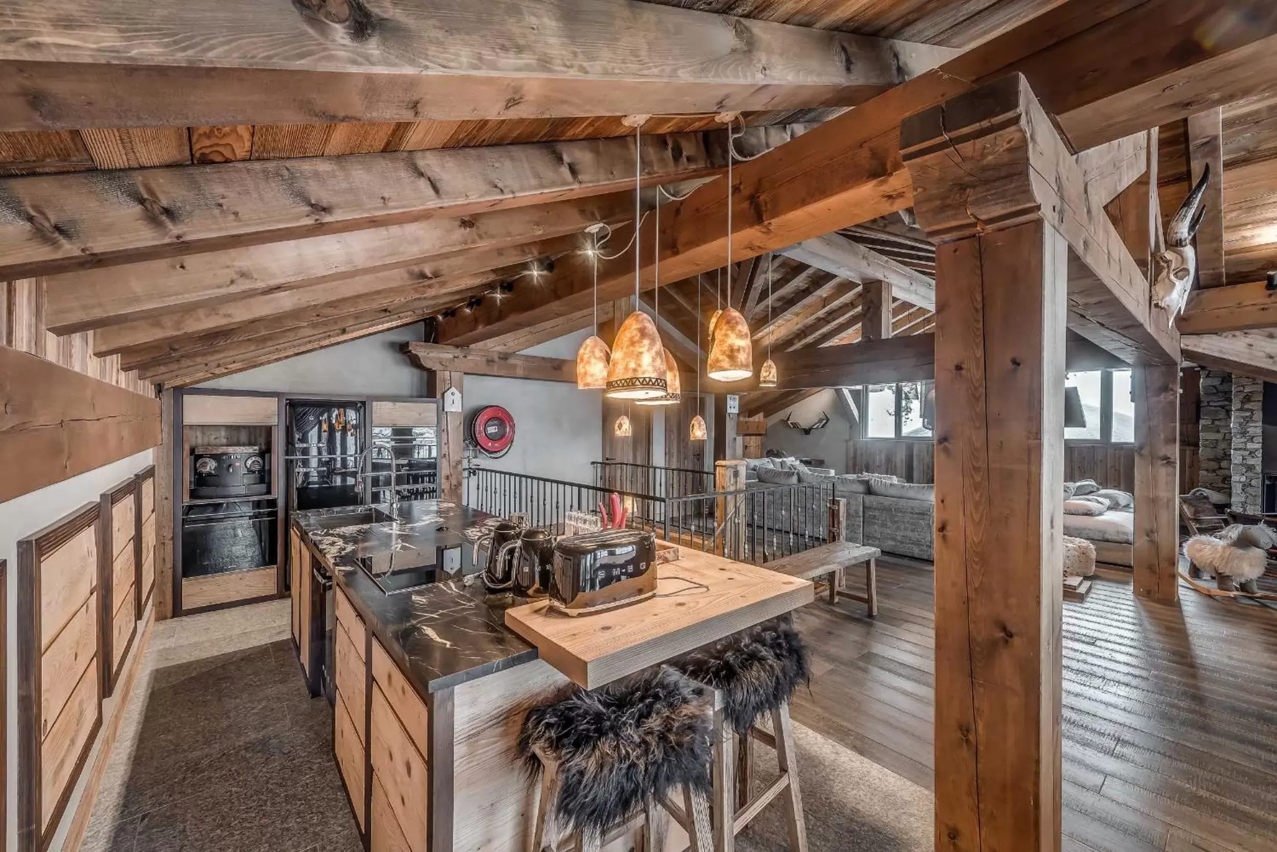 Dining area, Kitchen/Kitchenette in Le Refuge de Solaise - 2551 m Altitude